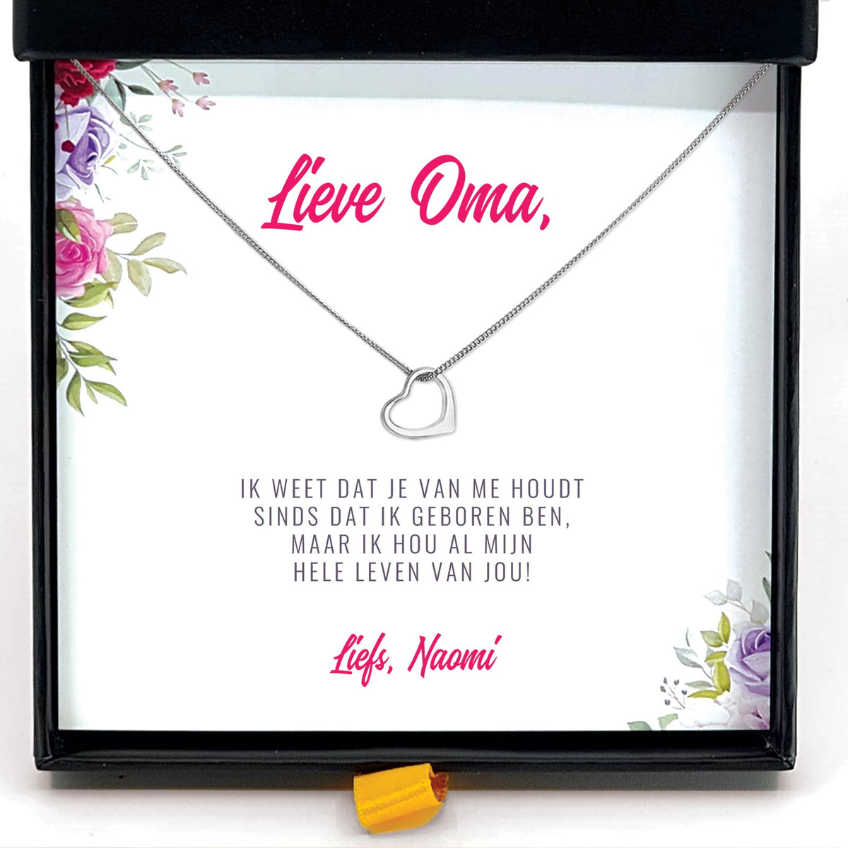 Oma Ik Hou Mijn Hele Leven Van Jou Ketting - Bella Mia