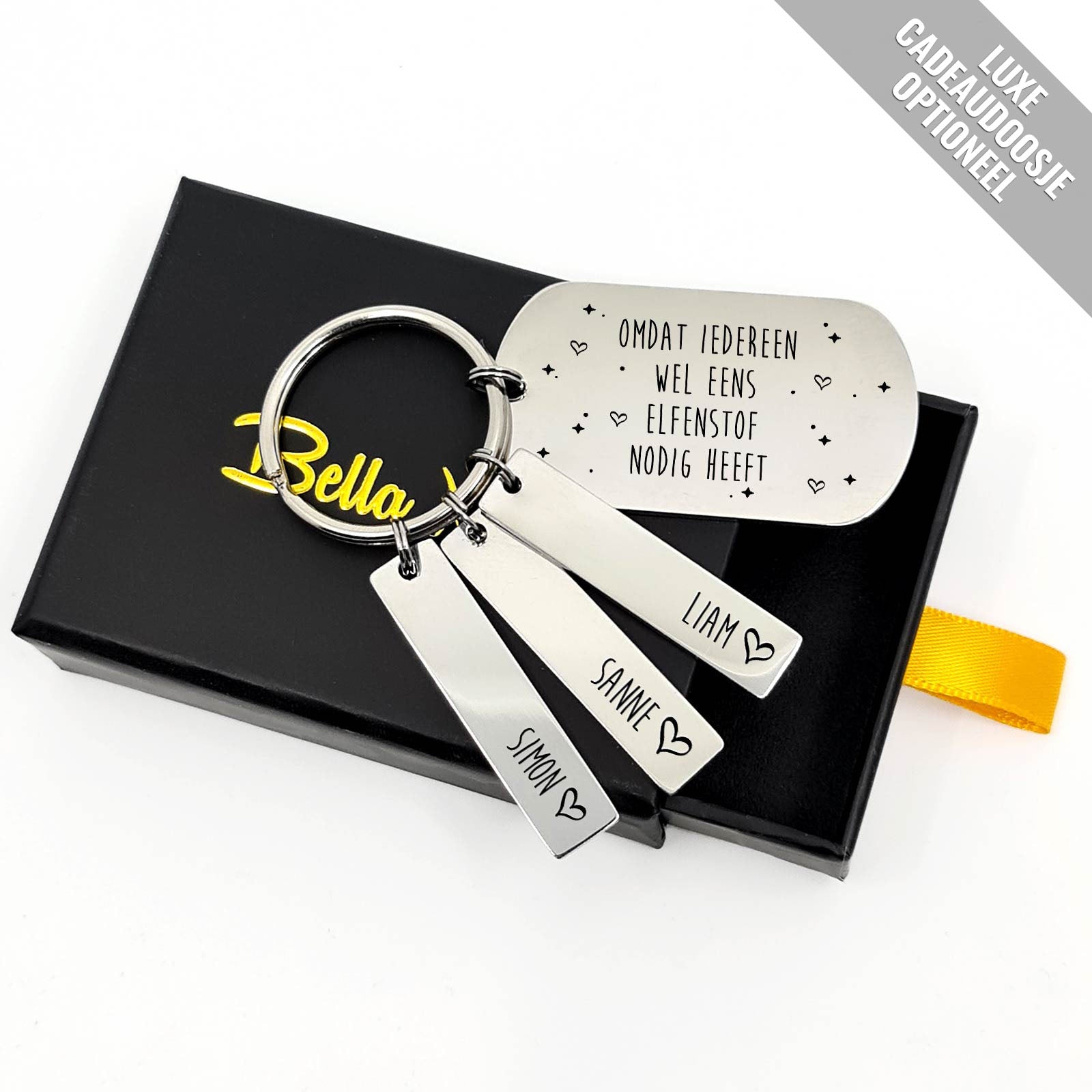 Omdat Iedereen Wel Eens Elvenstof Nodig Heeft Sleutelhanger - Bella Mia