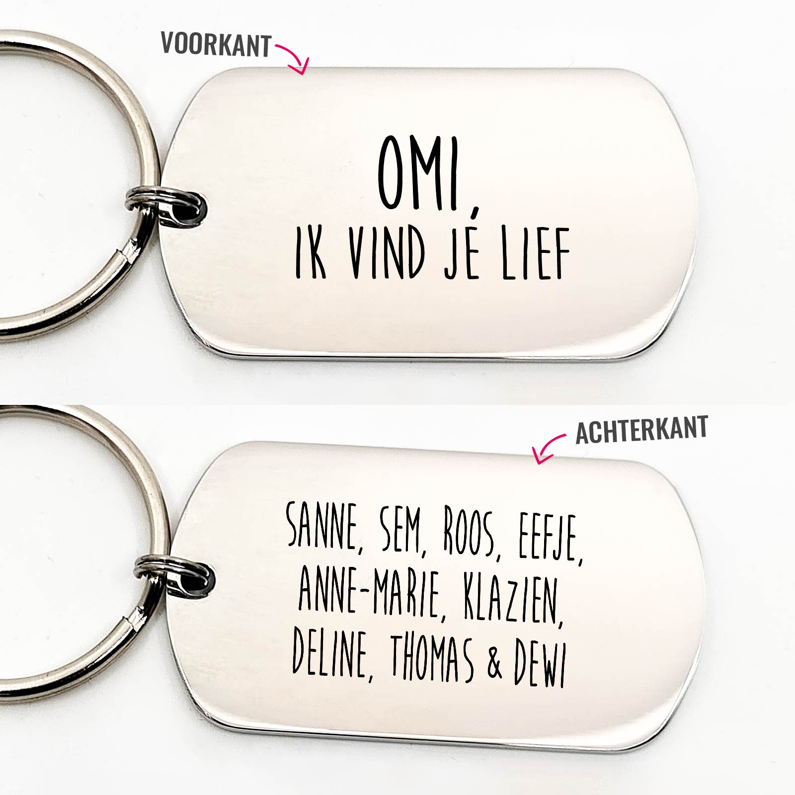Omi Ik Vind Je Lief - Dogtag - Bella Mia
