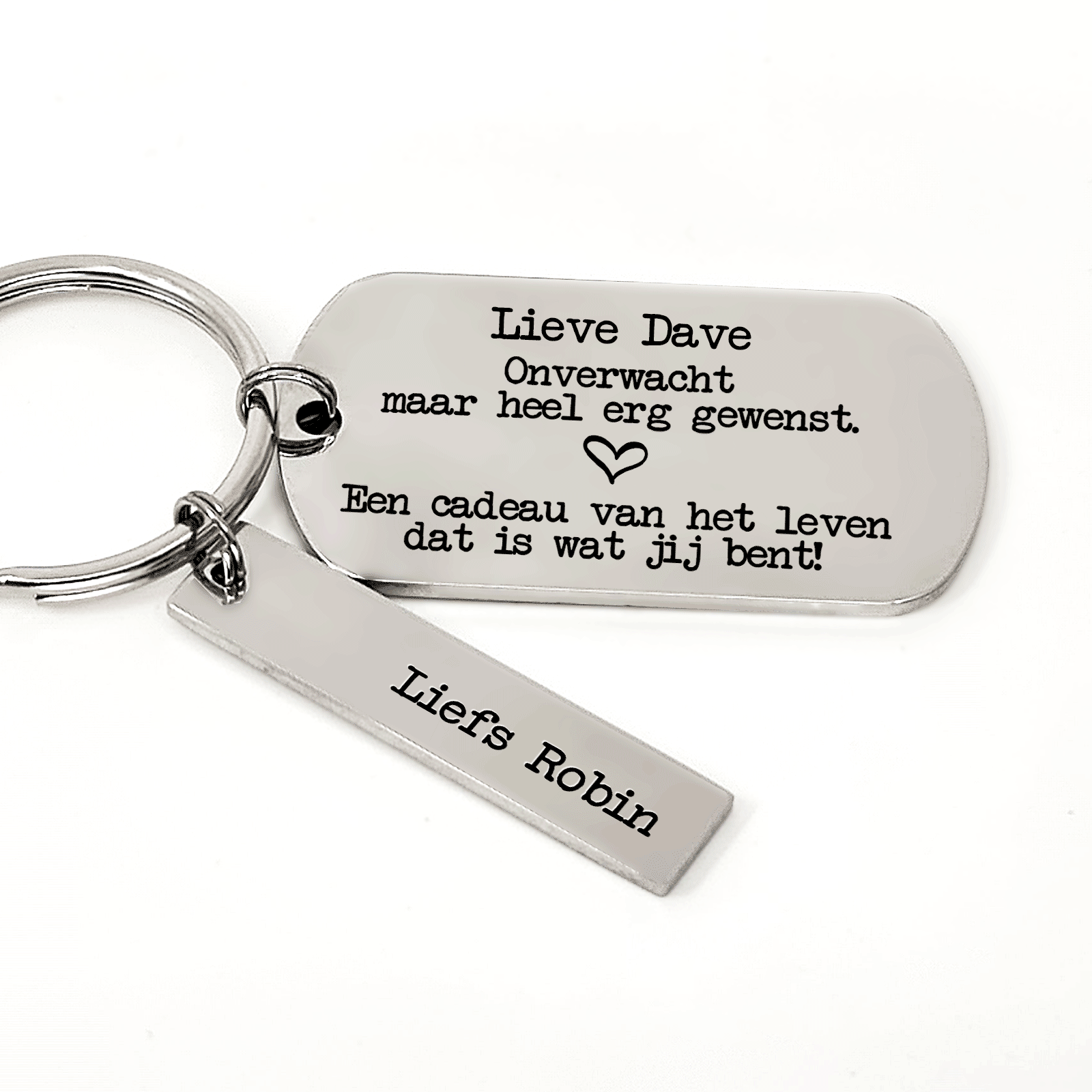 ... Onverwacht Maar Heel Erg Gewenst Sleutelhanger - Bella Mia