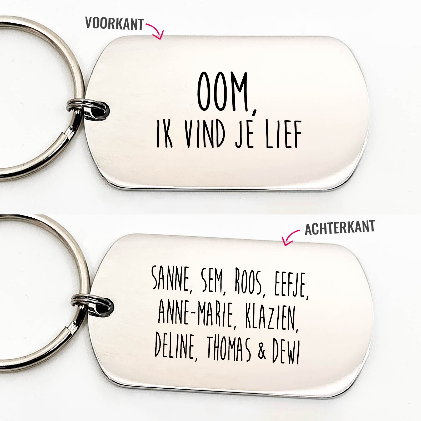 Oom Ik Vind Je Lief - Dogtag - Bella Mia