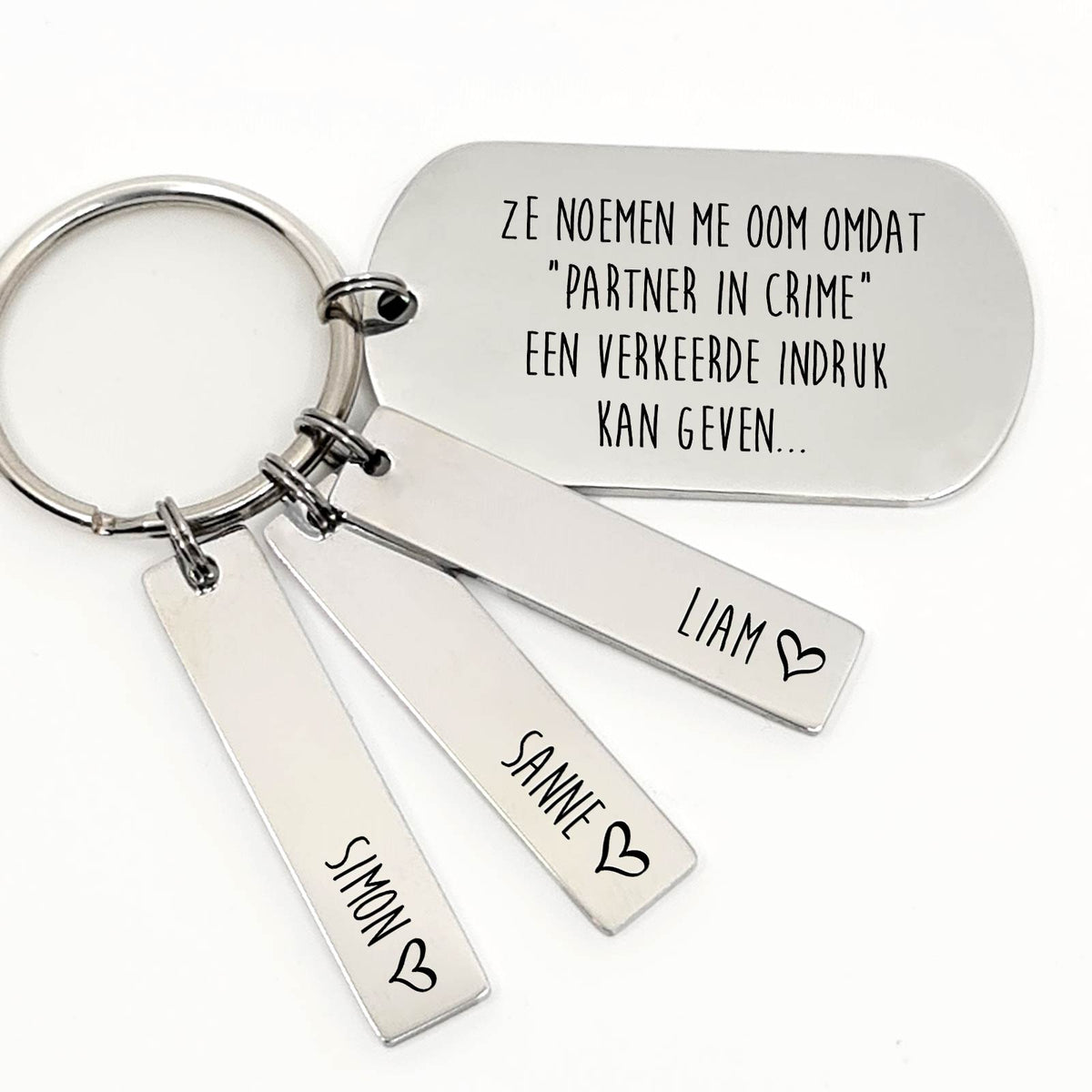 Oom, Partner In Crime Sleutelhanger - Bella Mia