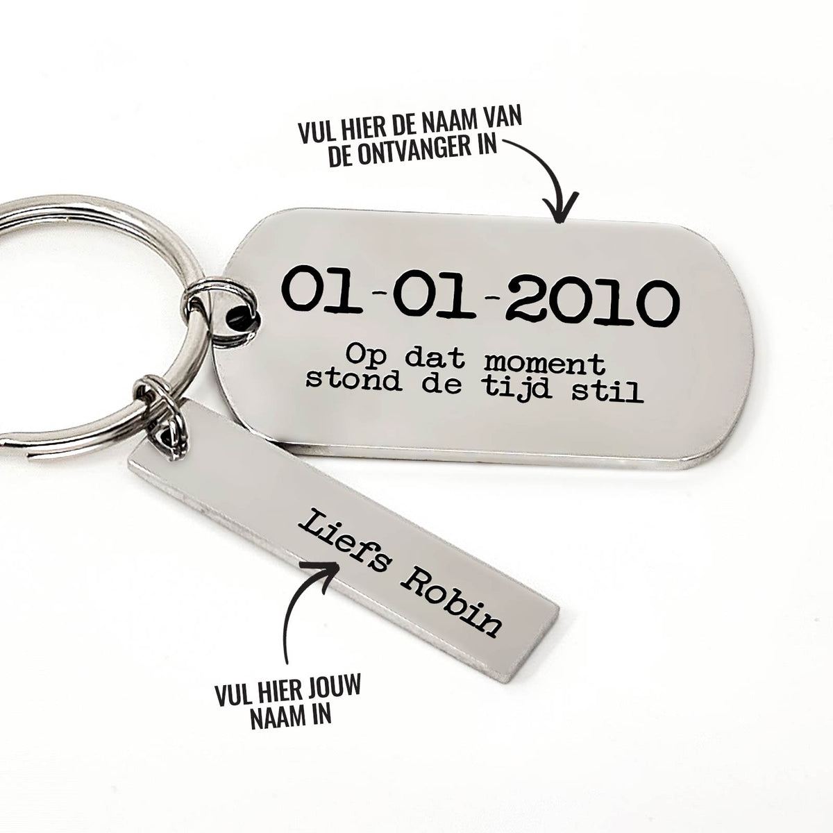 .. Op Dat Moment Stond De Tijd Stil Sleutelhanger - Bella Mia