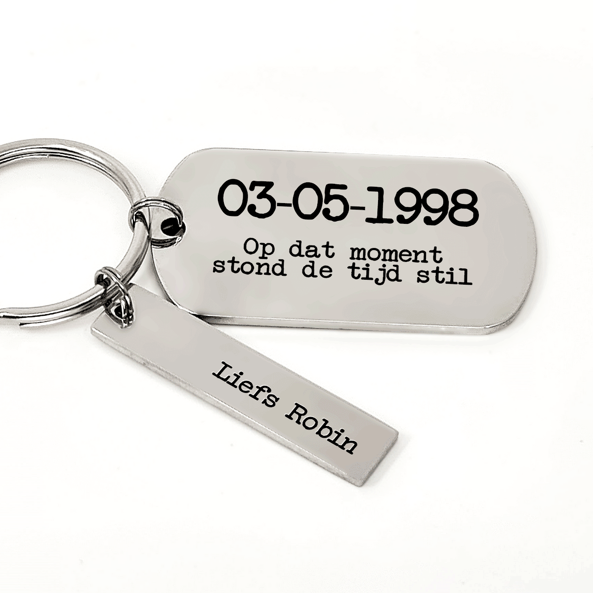.. Op Dat Moment Stond De Tijd Stil Sleutelhanger - Bella Mia