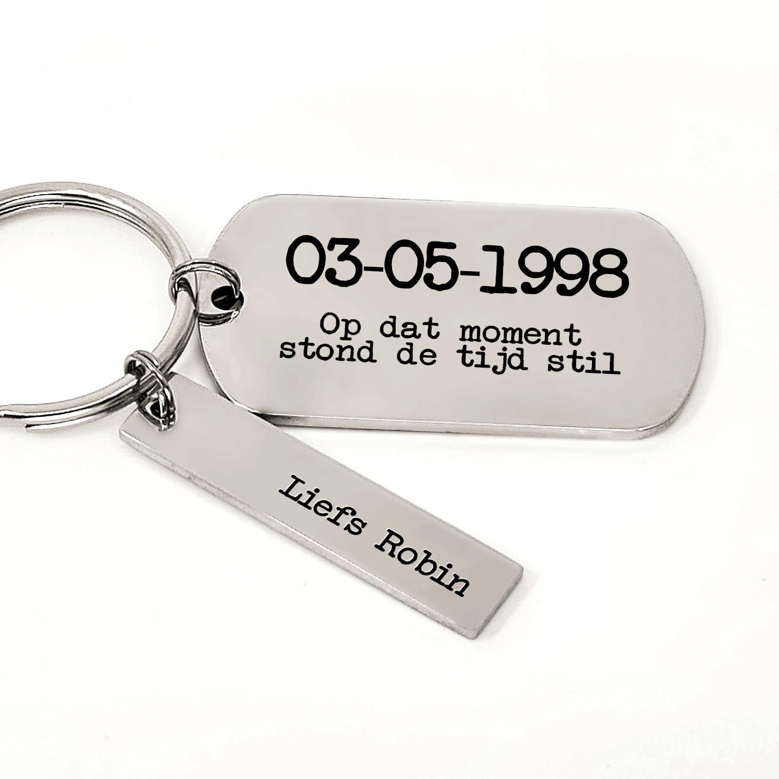 .. Op Dat Moment Stond De Tijd Stil Sleutelhanger - Bella Mia