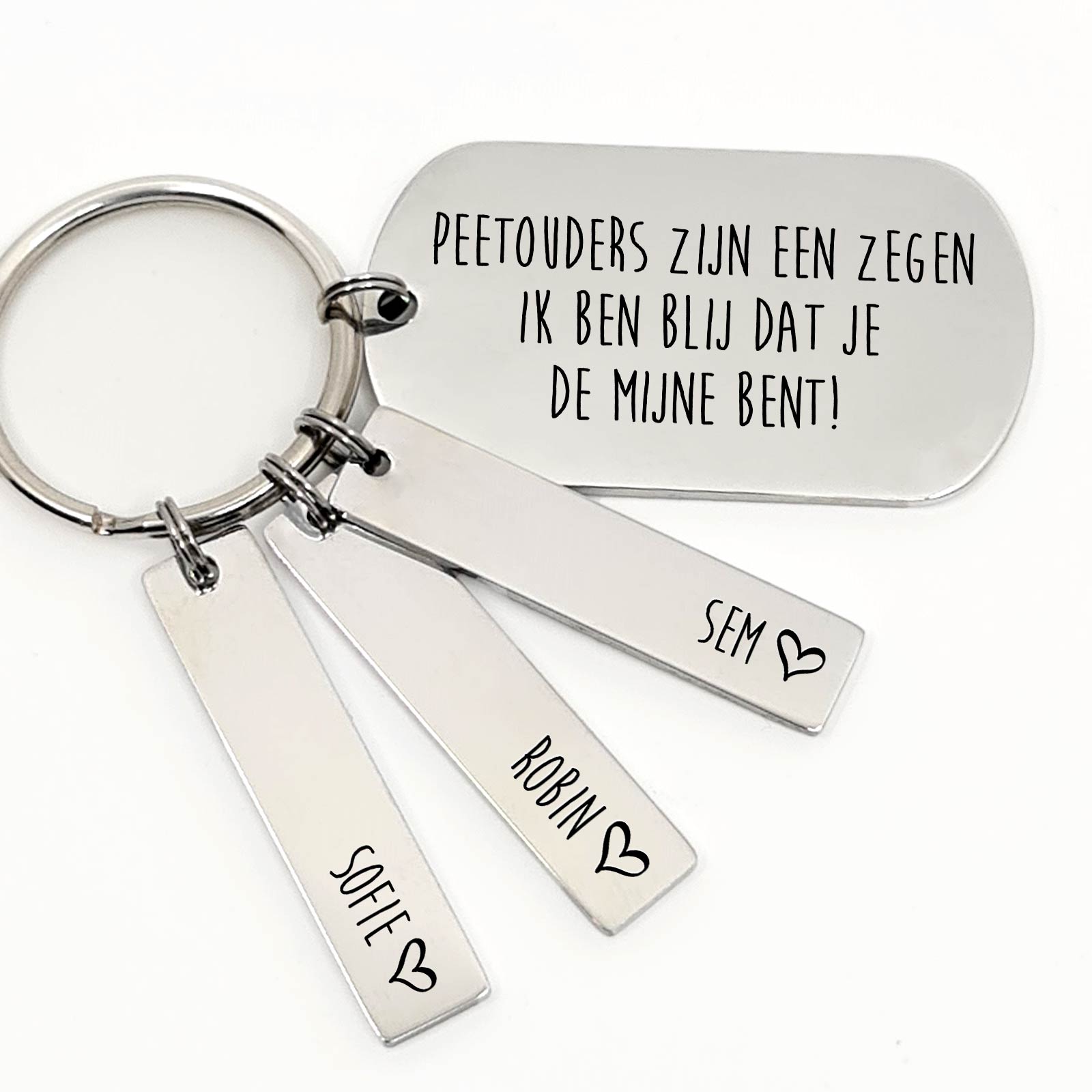 Peetouders Zijn Een Zegen Sleutelhanger - Bella Mia