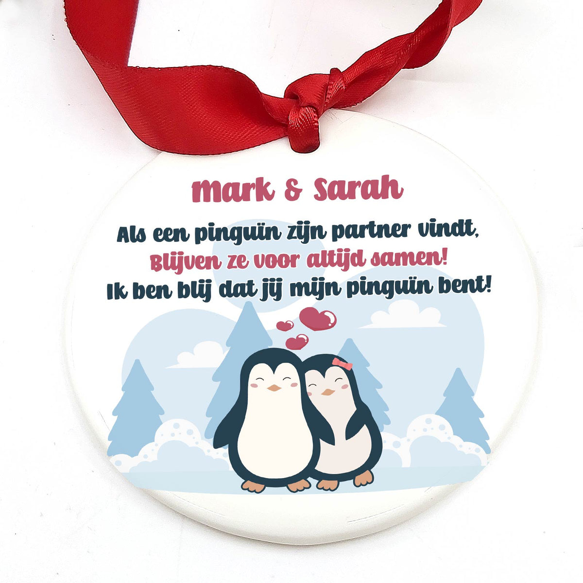 PenguÏn Partners - Keramische Kerstbal - Bella Mia