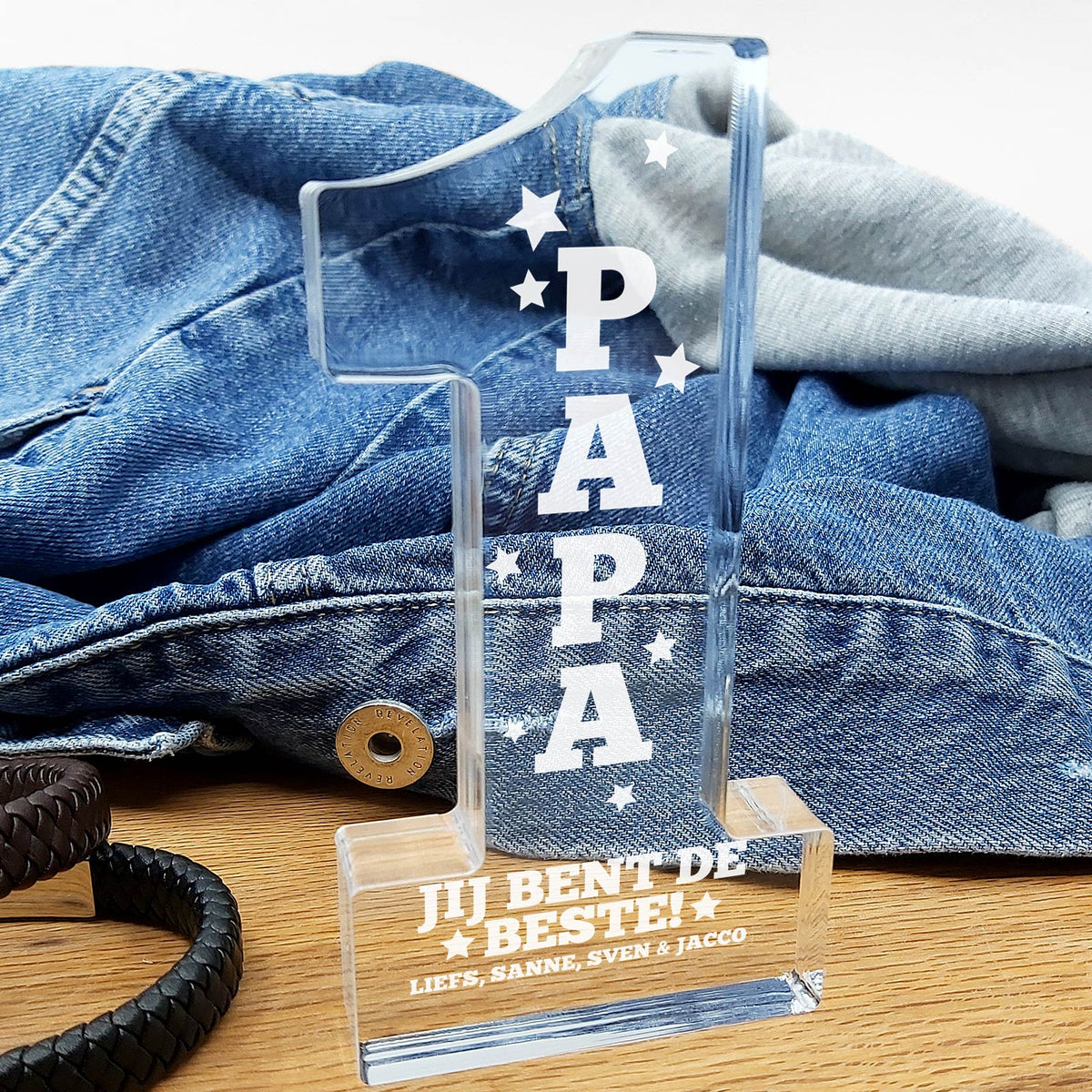 Plexiglas #1 Award Voor Vaderdag - Bella Mia