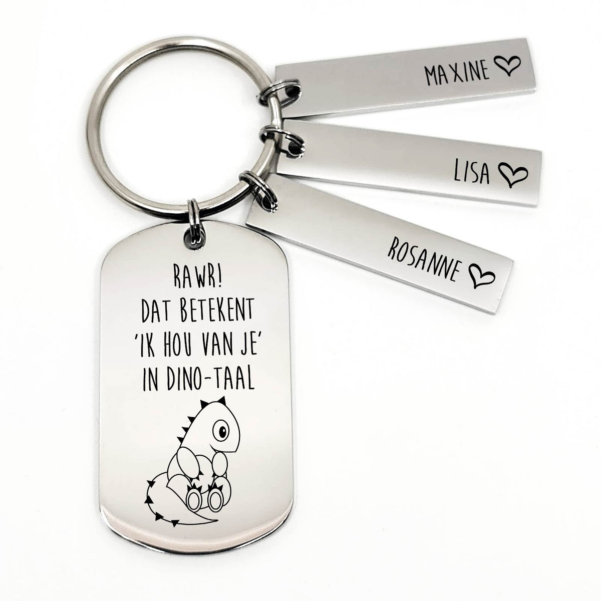 Rawr! Betekent Ik Hou Van Je - Sleutelhanger - Bella Mia