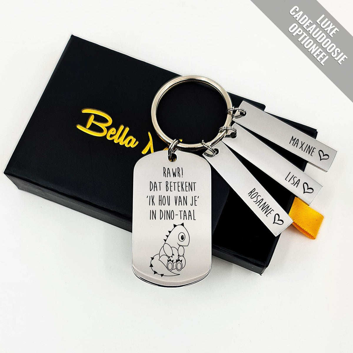 Rawr! Betekent Ik Hou Van Je - Sleutelhanger - Bella Mia