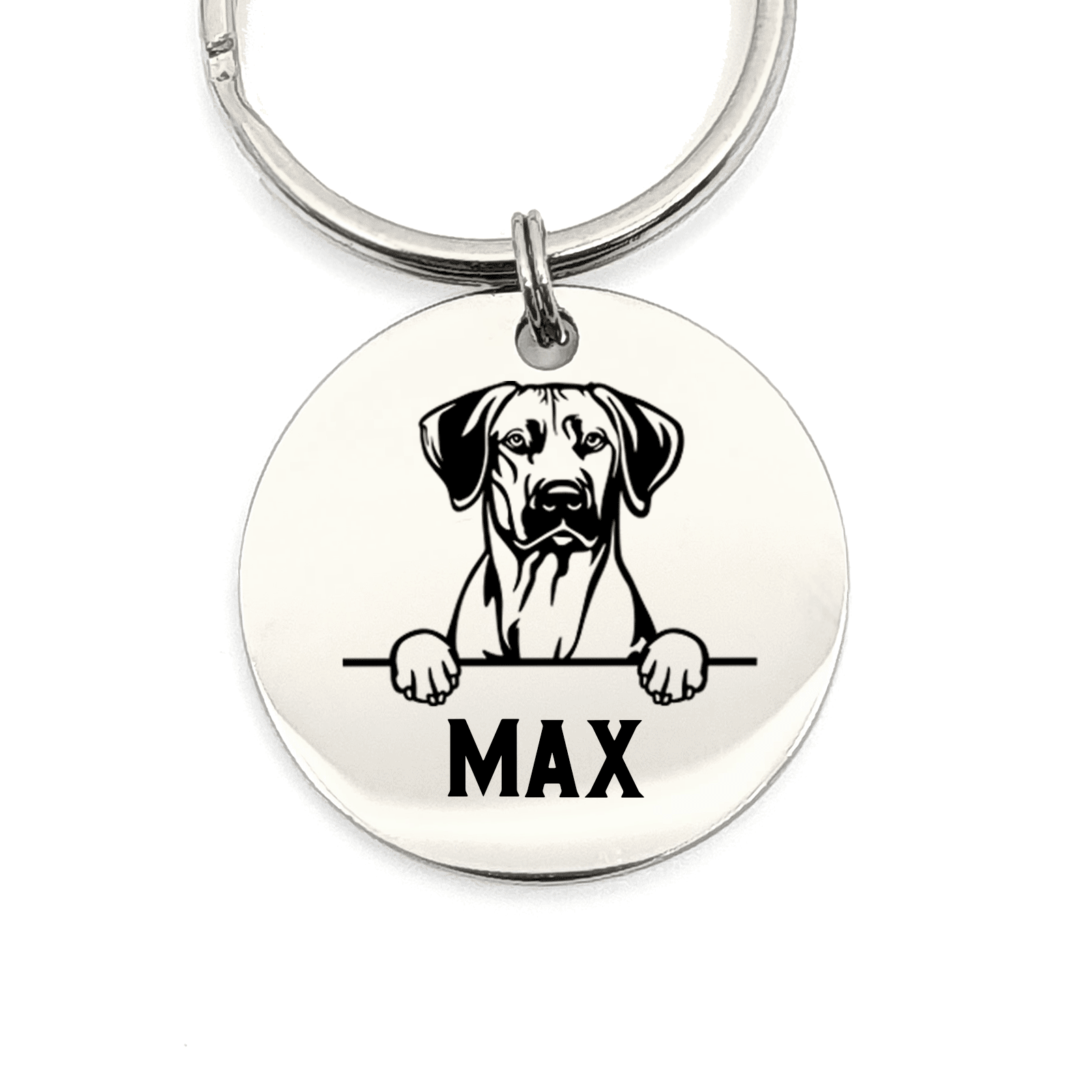 Rhodesian Ridgeback + Naam Sleutelhanger - Bella Mia