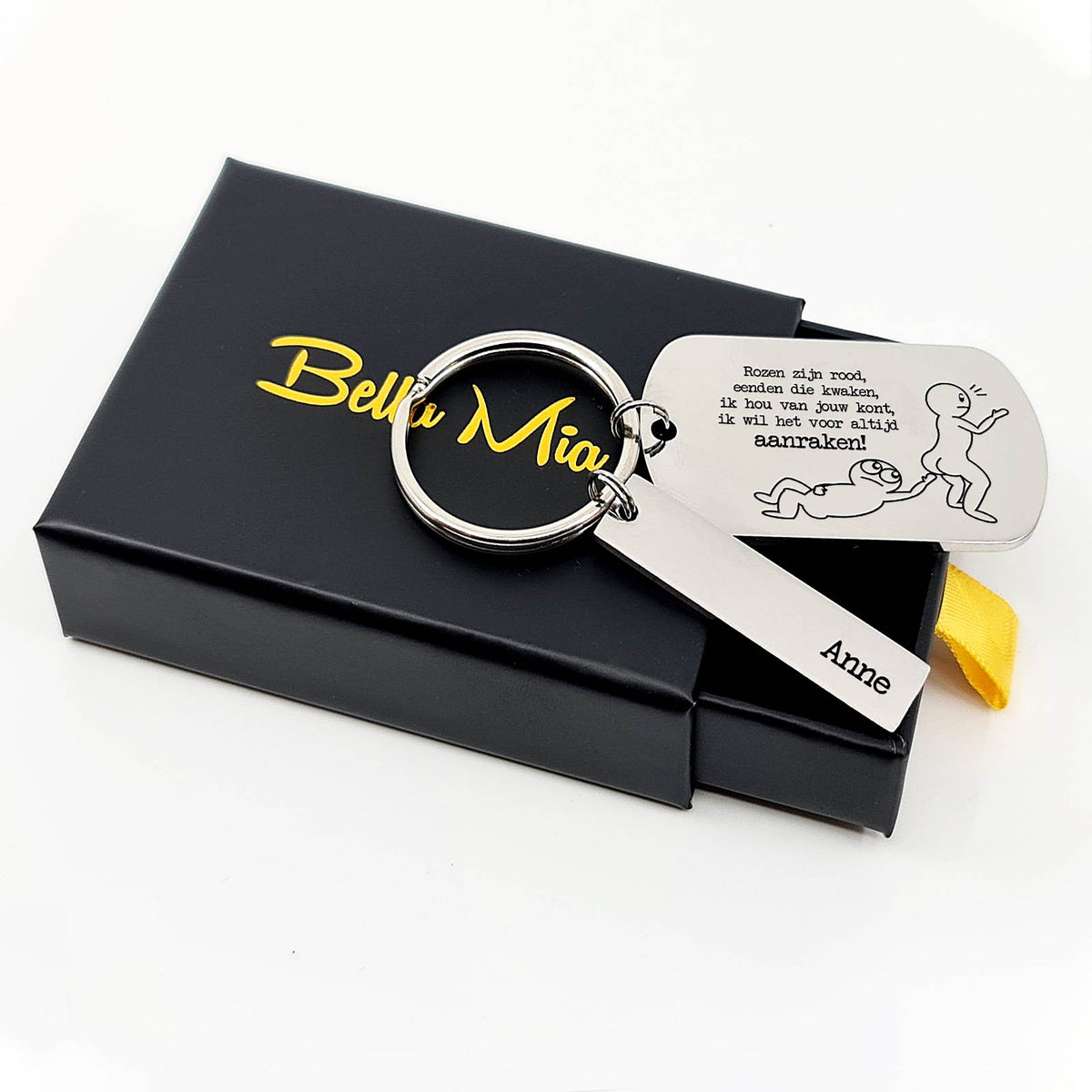 Rozen Zijn Rood, Eenden Die Kwaken Sleutelhanger - Bella Mia