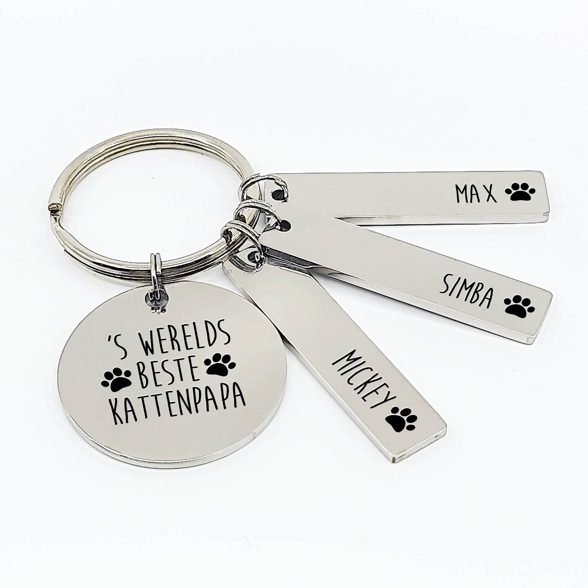 &#39;S werelds Beste kattenpapa Sleutelhanger - Bella Mia