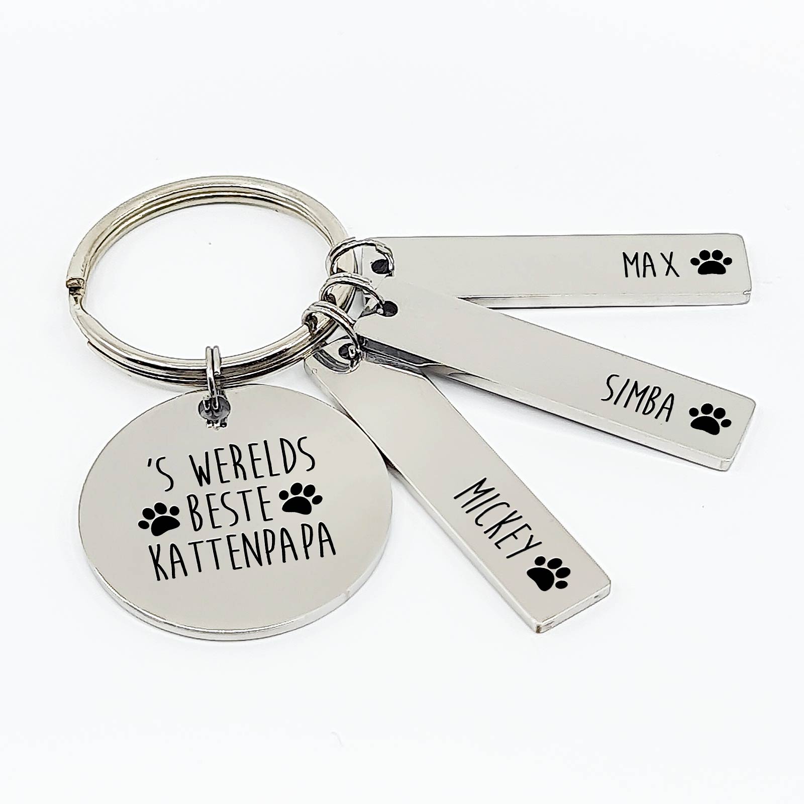 'S werelds Beste kattenpapa Sleutelhanger - Bella Mia