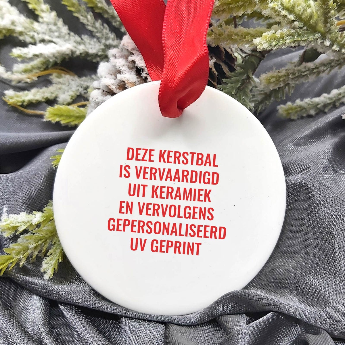 Schattige vogelfamilie - Keramische Kerstbal - Bella Mia