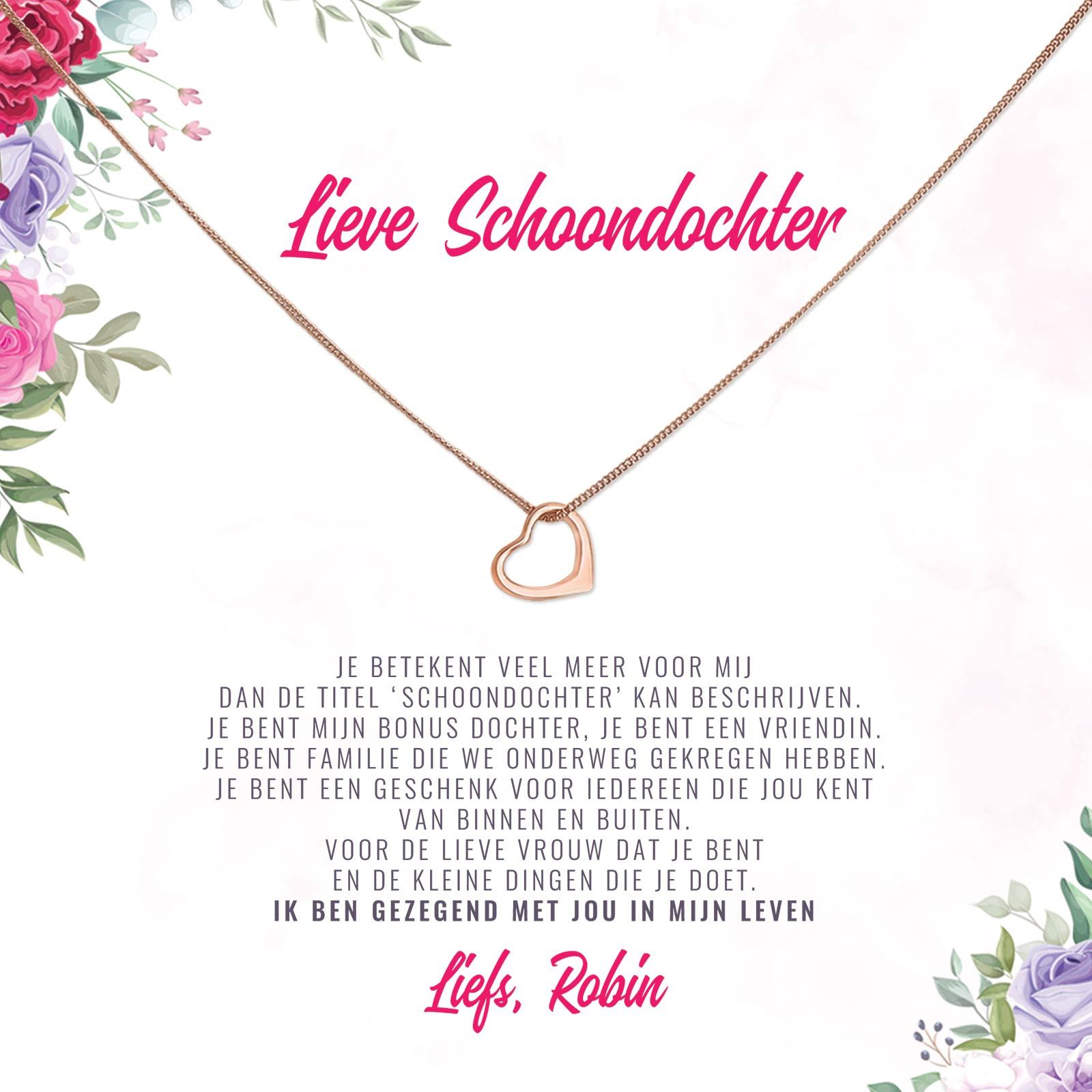 Schoondochter, Ik Ben Gezegend Met Jou In Mijn Leven Ketting - Bella Mia