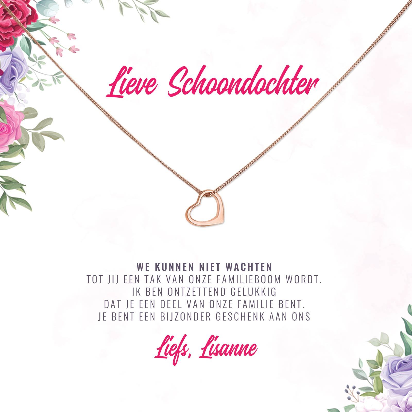 Schoondochter, Wij Kunnen Niet Wachten Ketting - Bella Mia