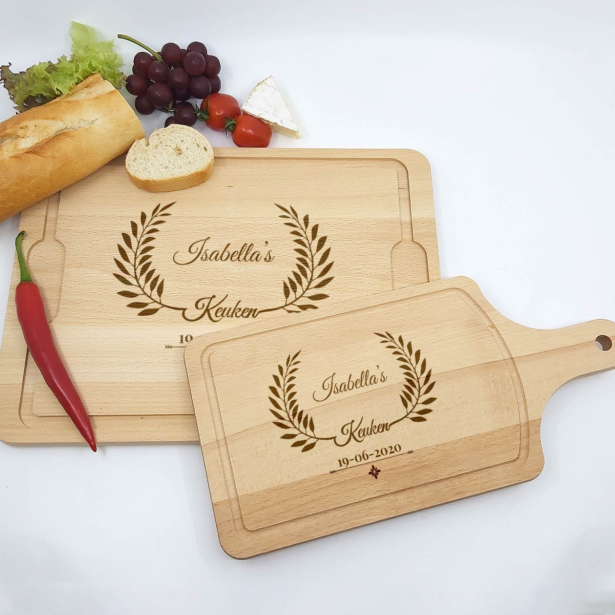 Snijplank - ... Keuken + Naam En Datum - Bella Mia