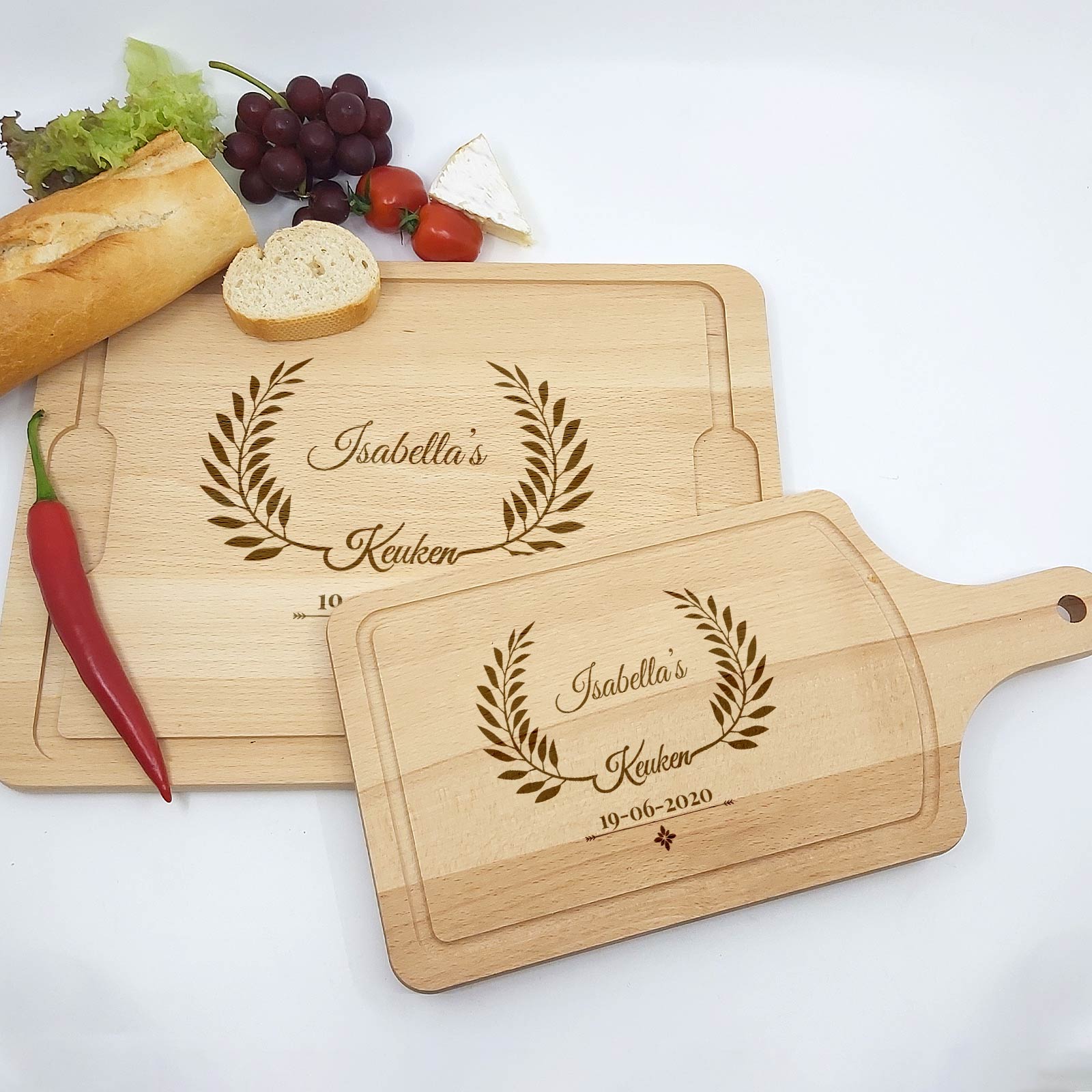 Snijplank - ... Keuken + Naam En Datum - Bella Mia