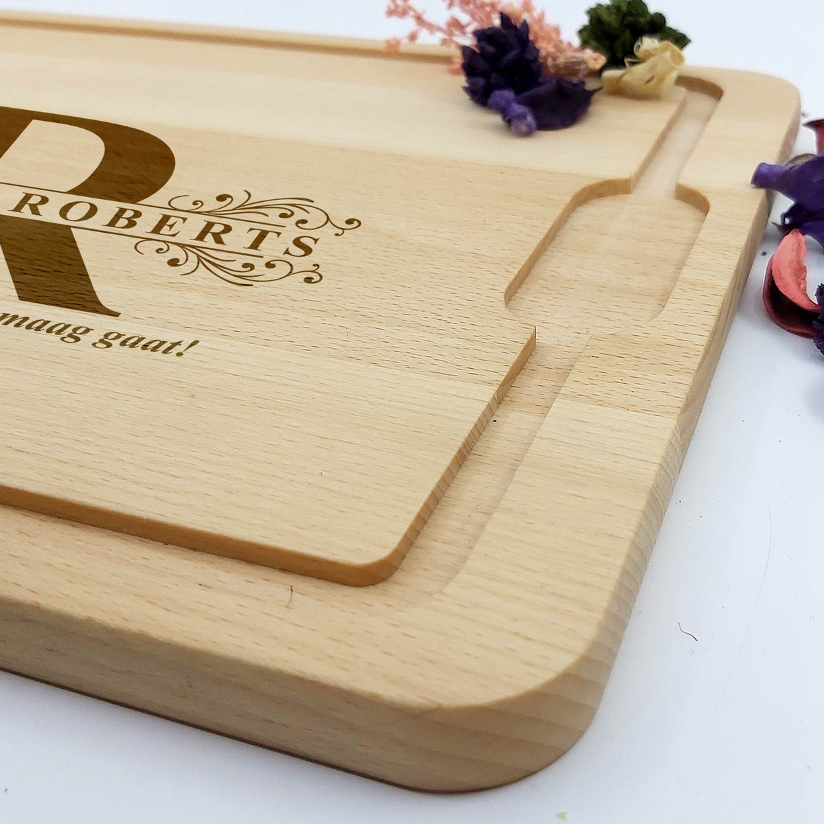 Snijplank met Achternaam en Initiaal - Bella Mia