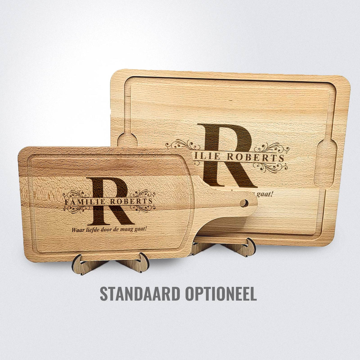 Snijplank met Achternaam en Initiaal - Bella Mia