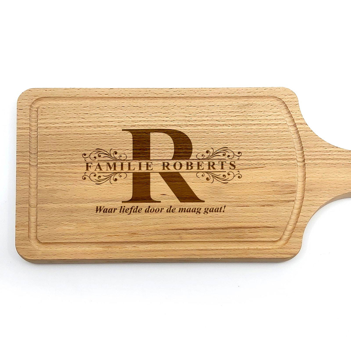Snijplank met Achternaam en Initiaal - Bella Mia