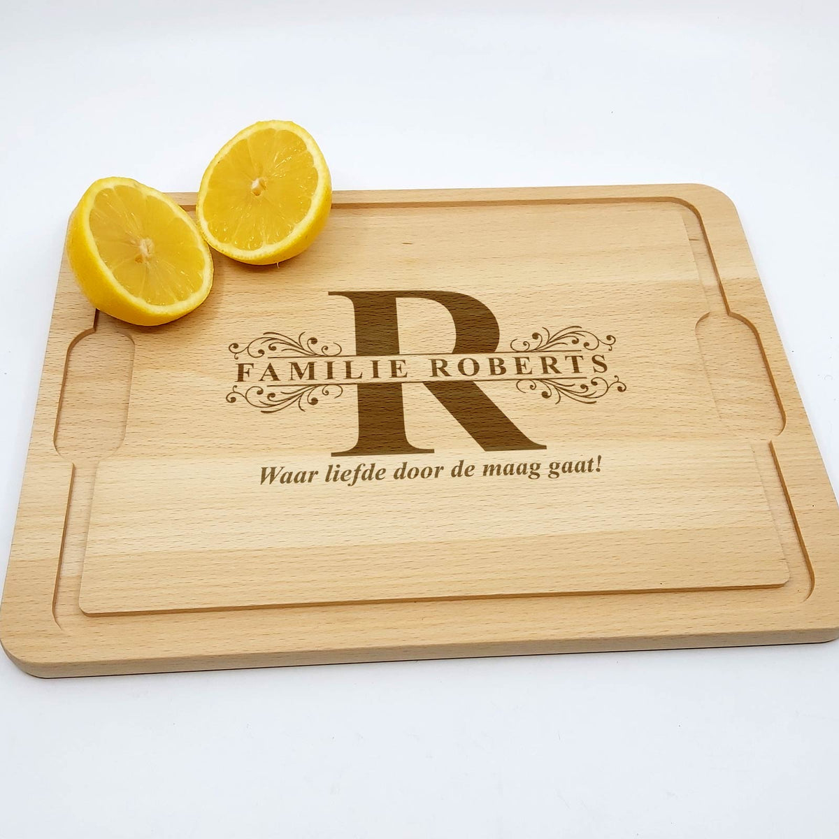 Snijplank met Achternaam en Initiaal - Bella Mia