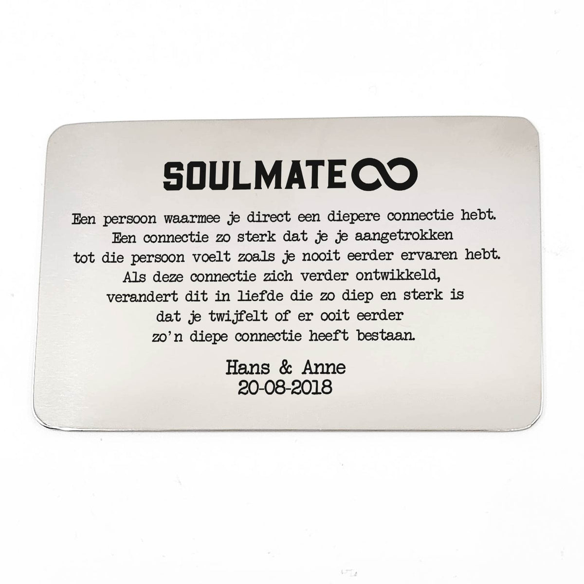 Soulmate - Een Diepere Connectie Stalen Kaartje - Bella Mia