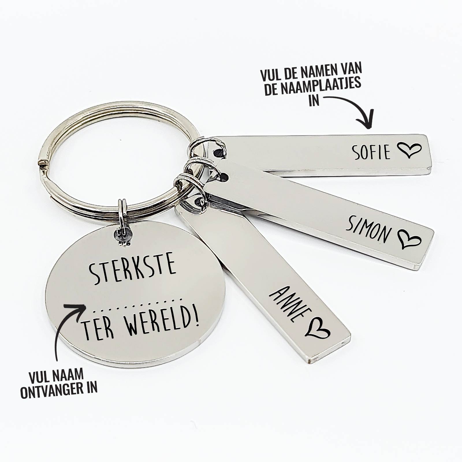 Sterkste .... Ter Wereld! Sleutelhanger - Bella Mia