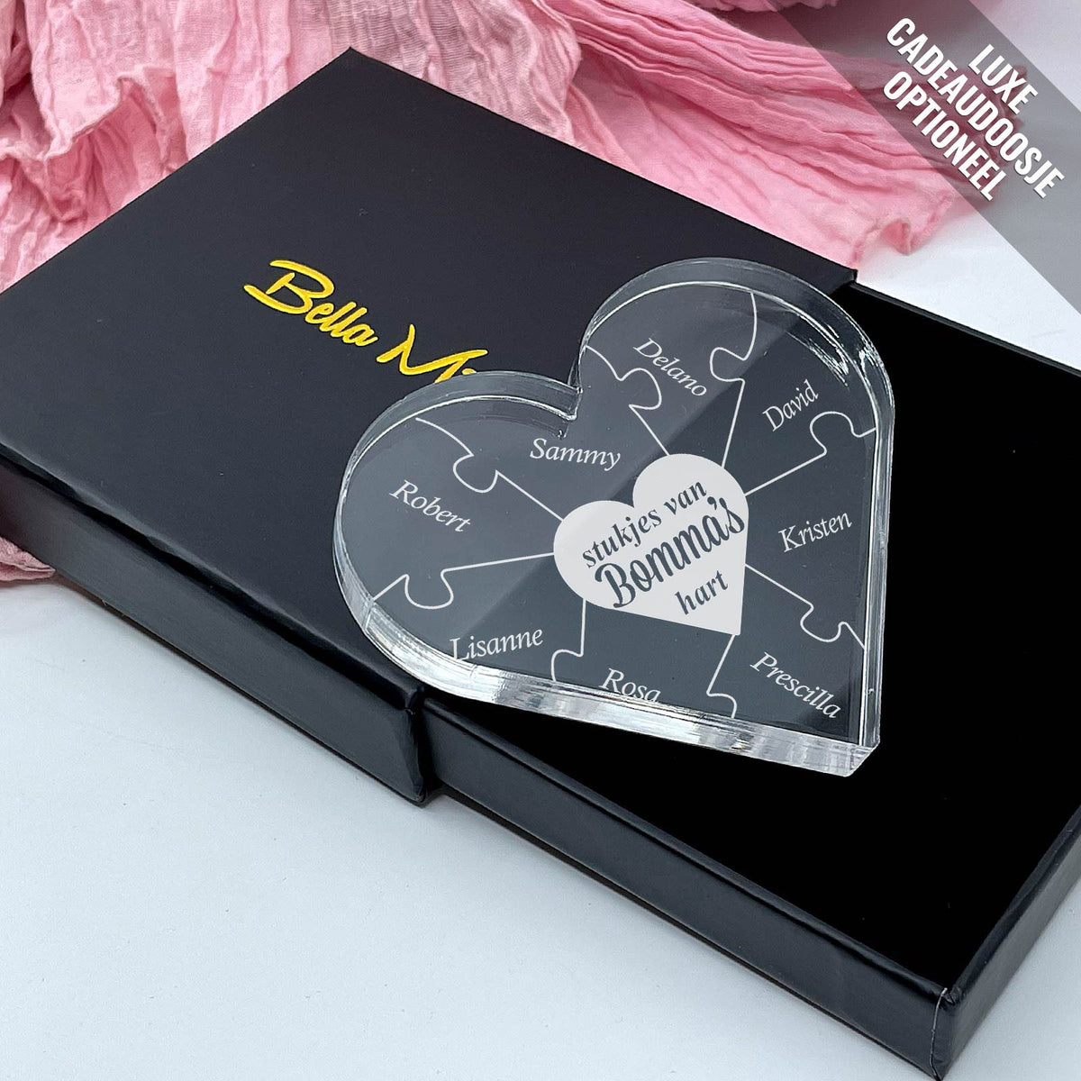 Stukjes van Bomma&#39;s Hart - Plexi Glas - Bella Mia