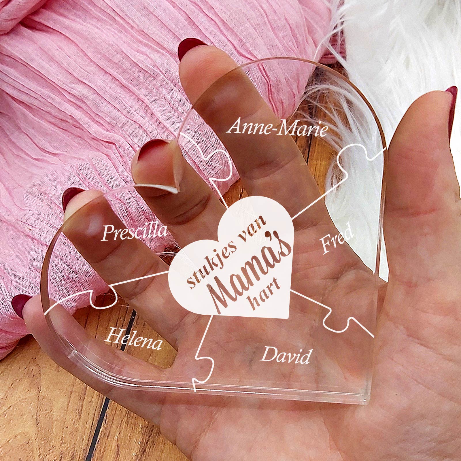 Stukjes van Mama's Hart - Plexi Glas - Bella Mia