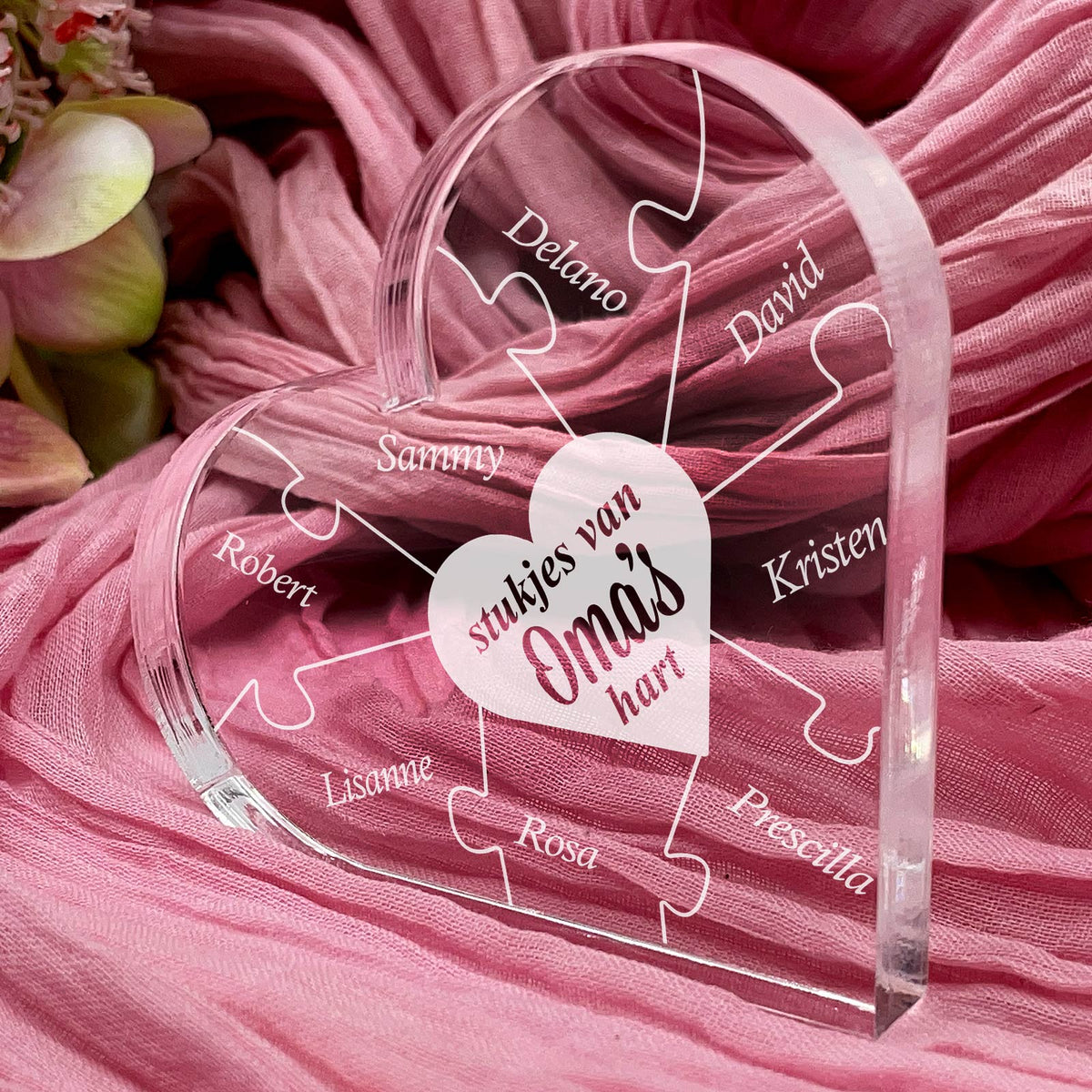 Stukjes van Oma&#39;s Hart - Plexi Glas - Bella Mia