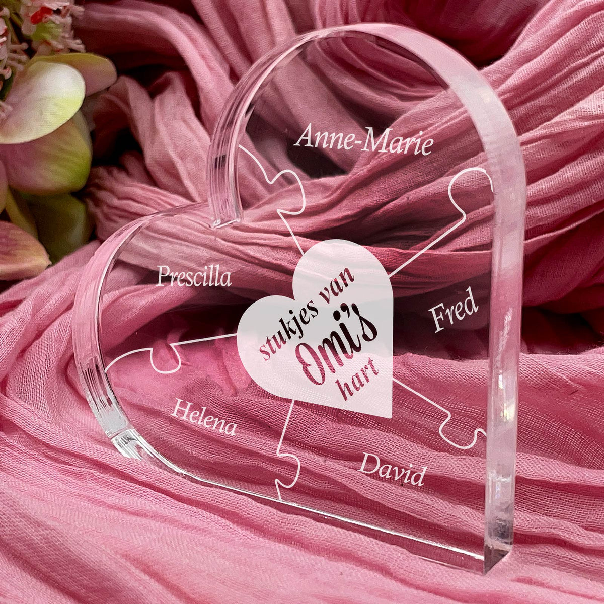 Stukjes van Omi&#39;s Hart - Plexi Glas - Bella Mia