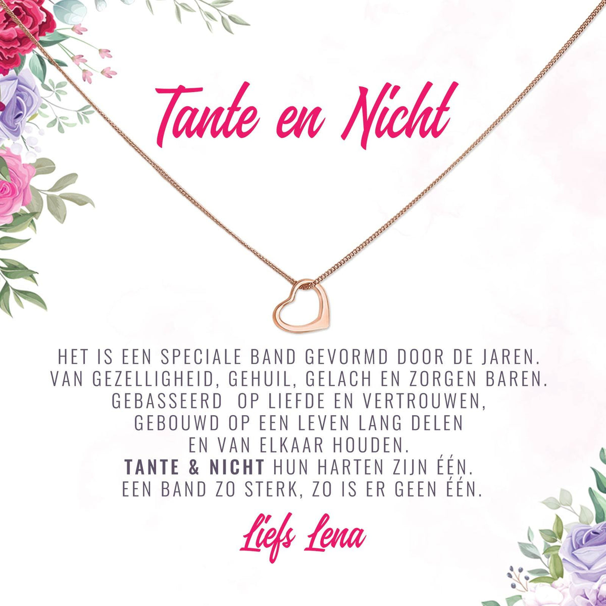 Tante en Nicht een Speciale Band Ketting - Bella Mia