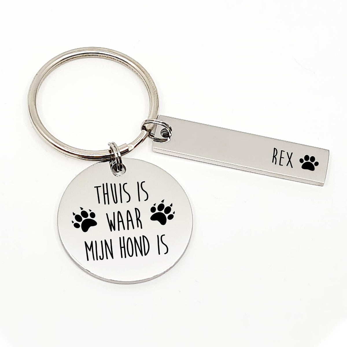 Thuis Is Waar Mijn Hond Is Sleutelhanger - Bella Mia