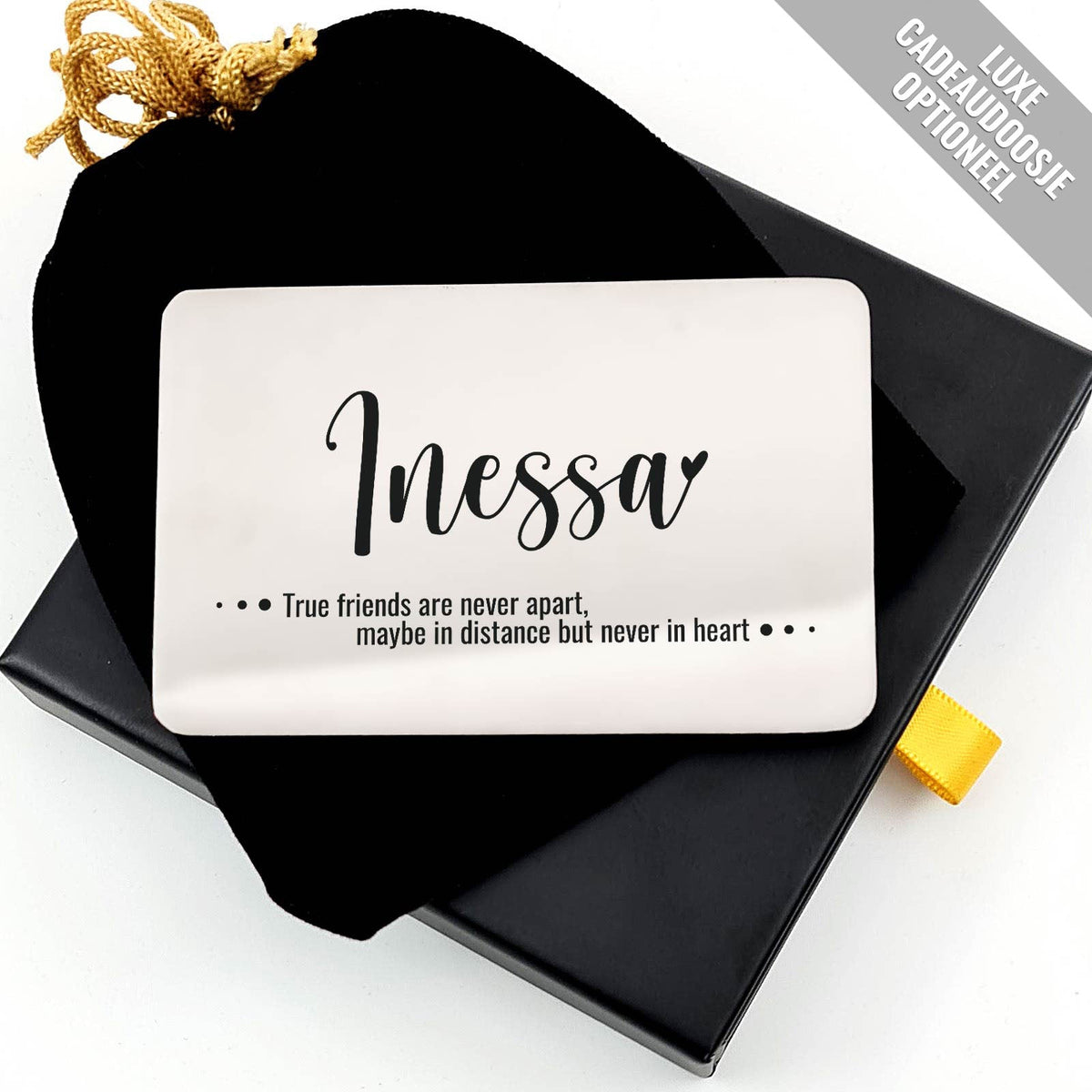 True Friends Are Never Apart Stalen Kaartje - Bella Mia