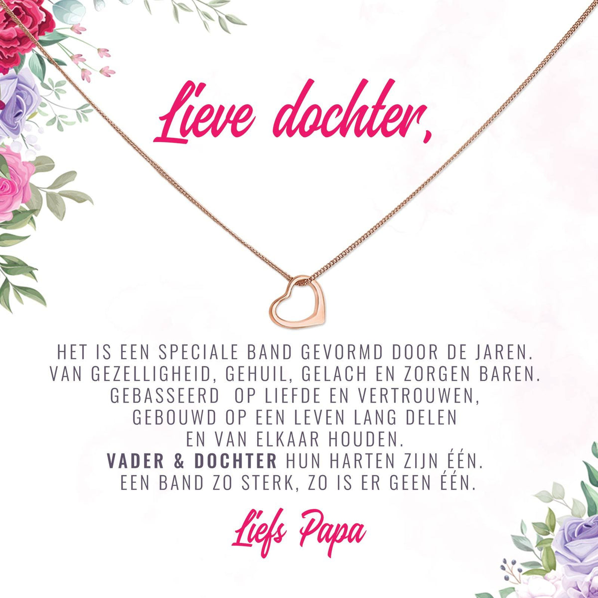 Vader En Dochter - Een Speciale Band Ketting - Bella Mia