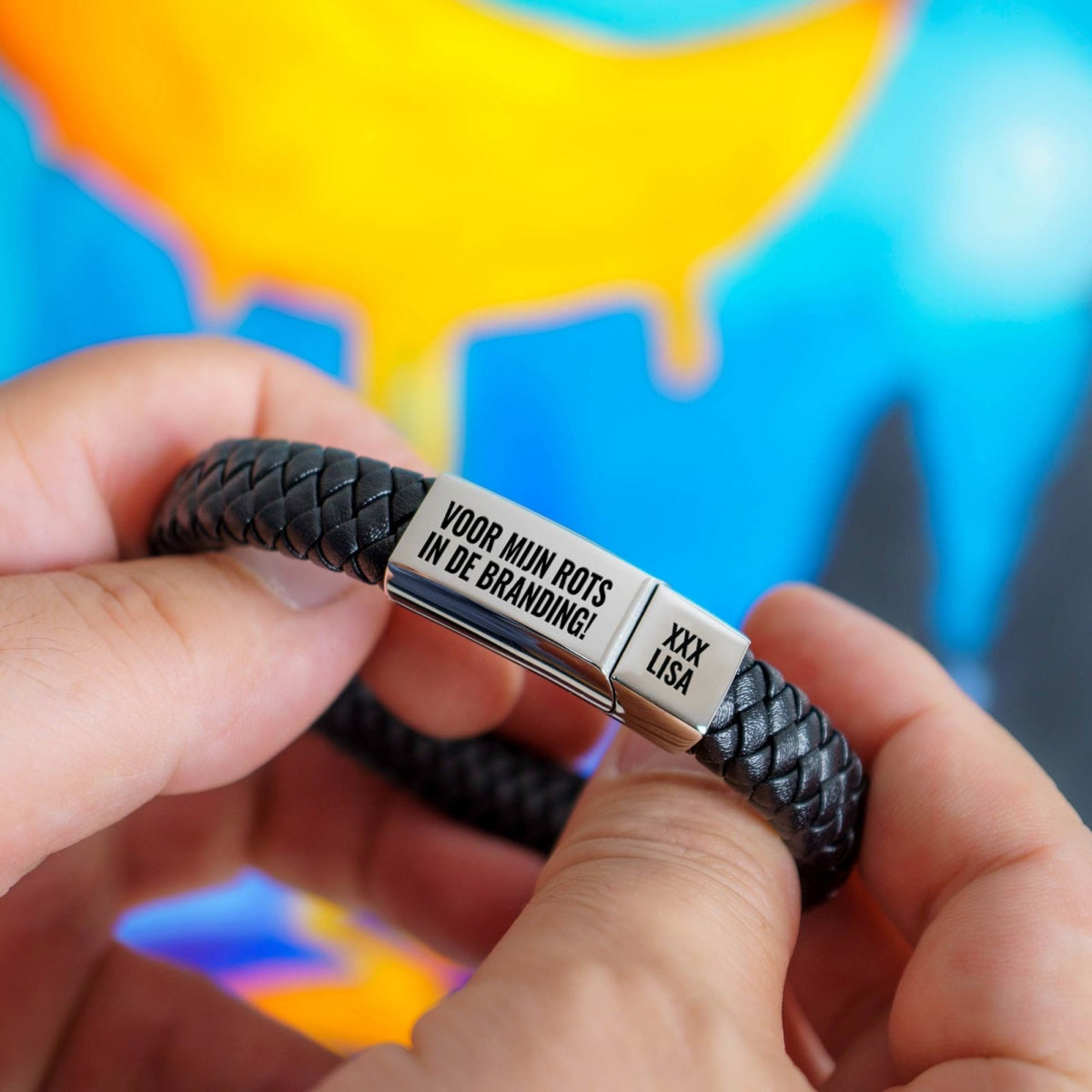 Valentijnsdag Cadeau - RVS Mannen Armband - Bella Mia