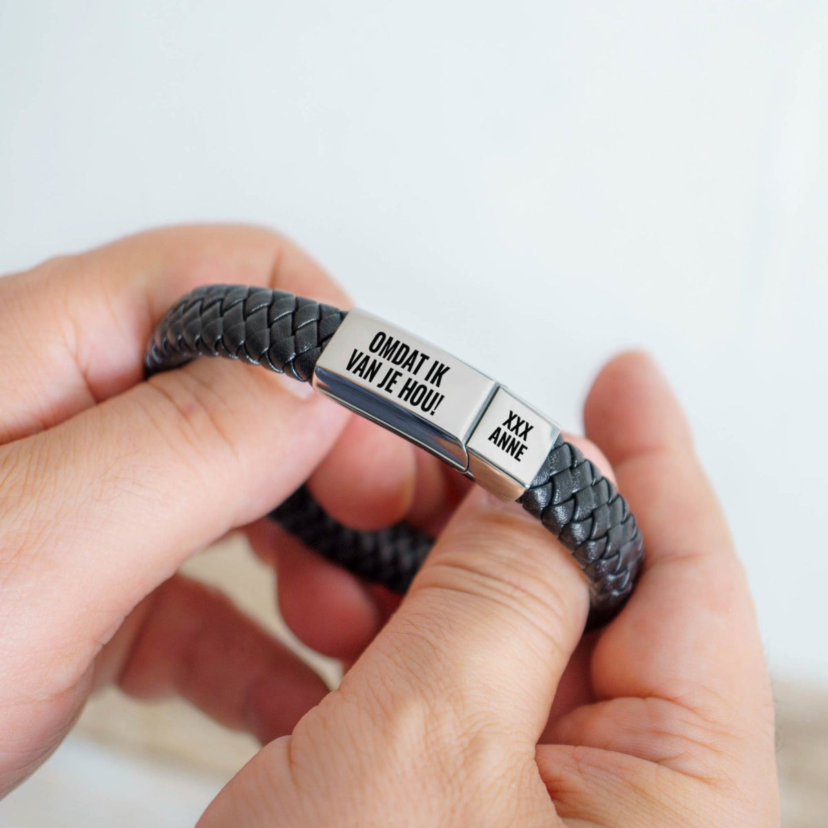 Valentijnsdag Cadeau - RVS Mannen Armband - Bella Mia