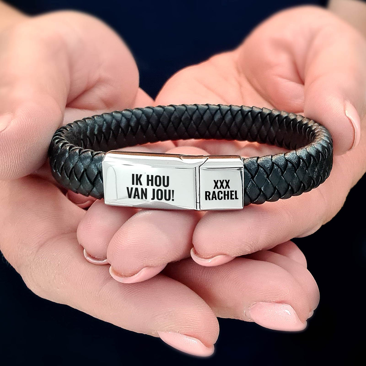 Valentijnsdag Cadeau - RVS Mannen Armband - Bella Mia