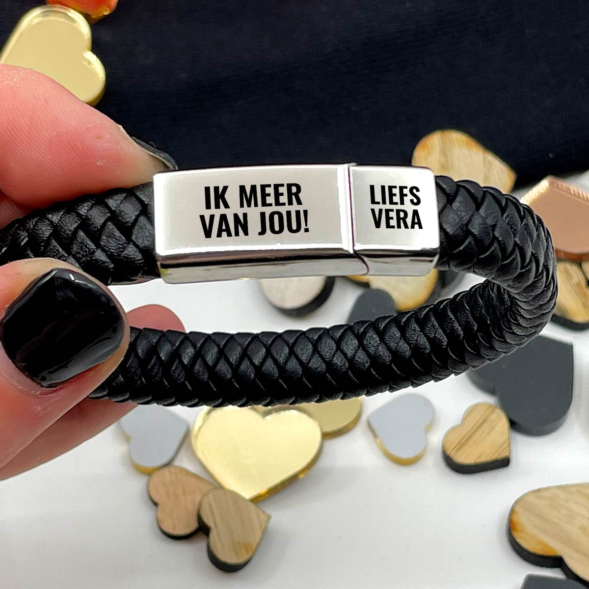 Valentijnsdag Cadeau - RVS Mannen Armband - Bella Mia