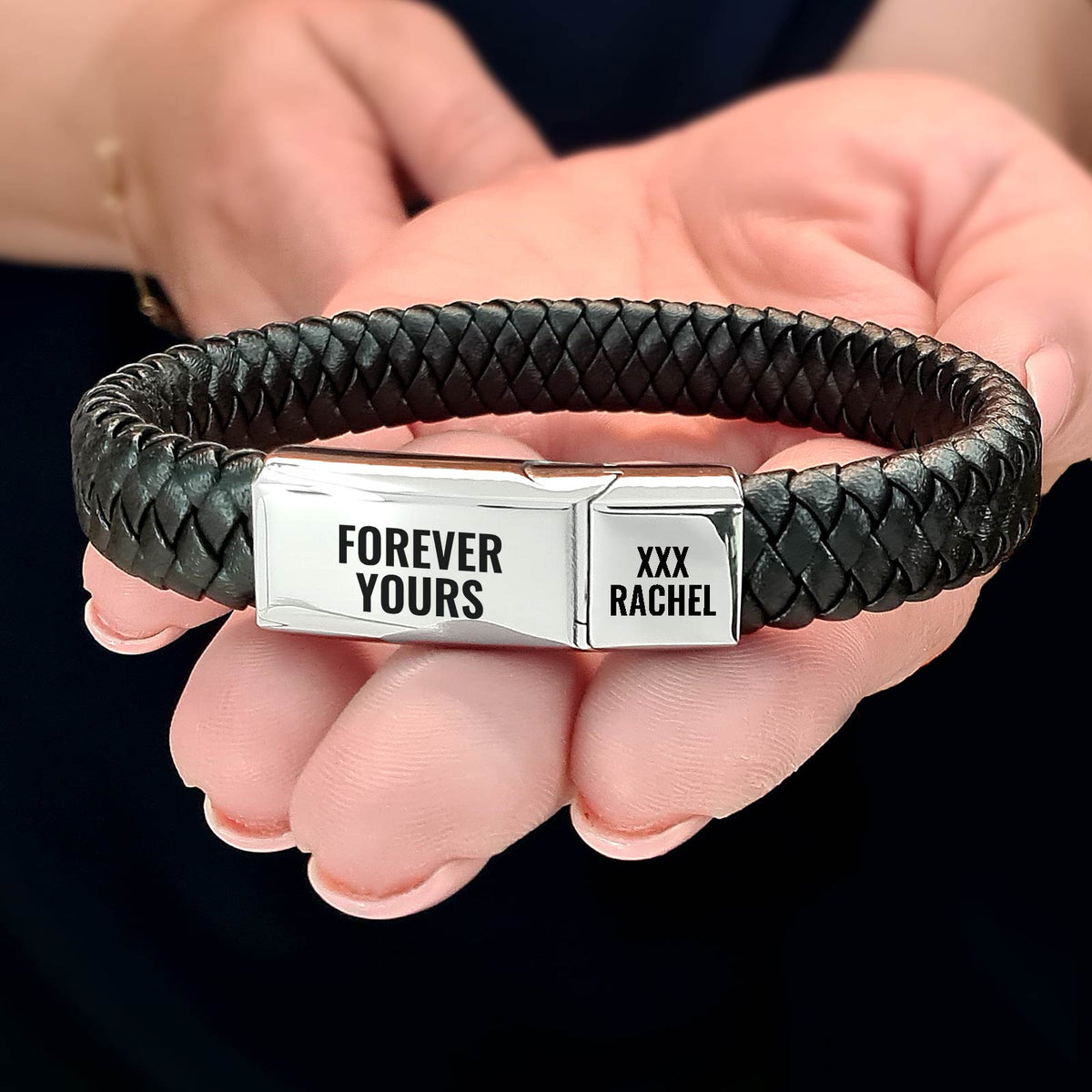 Valentijnsdag Cadeau - RVS Mannen Armband - Bella Mia