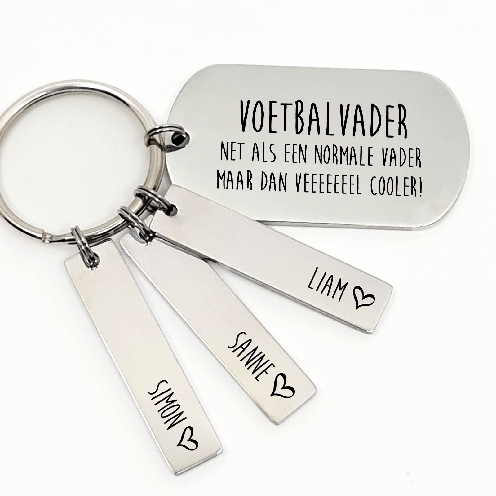 Voetbalvader, Net Als Een Normale Vader.. Sleutelhanger - Bella Mia