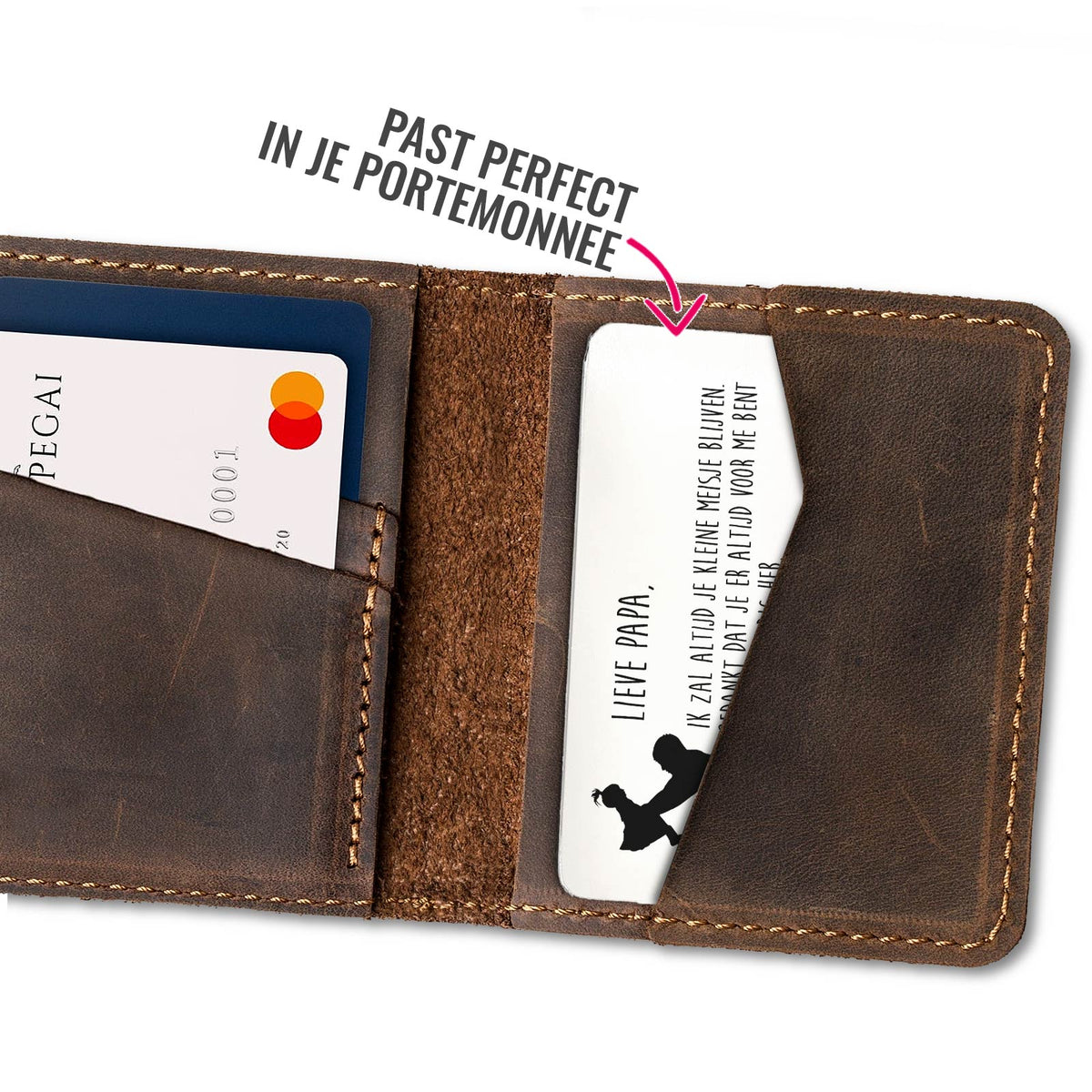 Voor Altijd Jouw Kleine Meisje Stalen Kaartje - Bella Mia