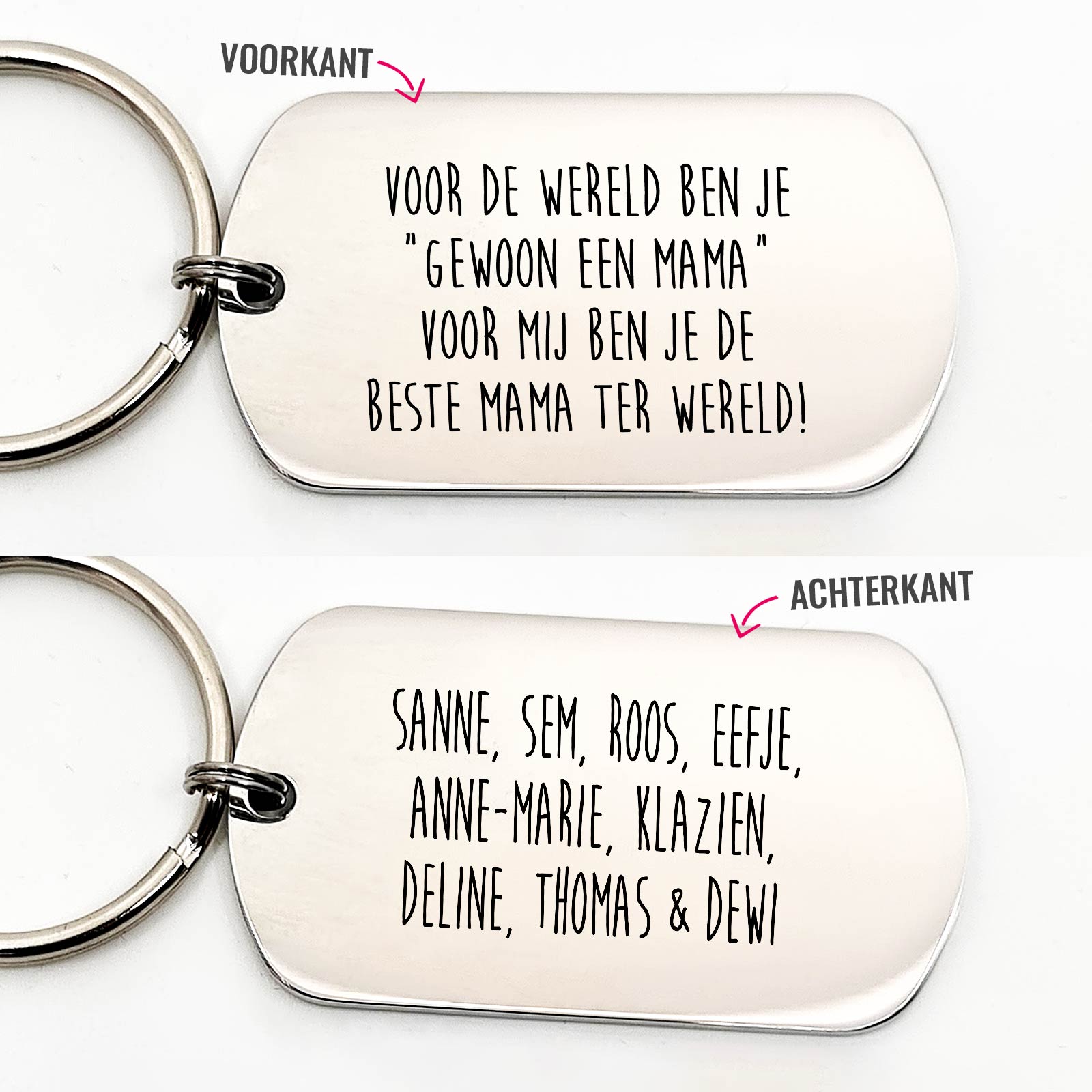 Voor de Wereld Ben Je Gewoon Een Mama.. - Dogtag - Bella Mia