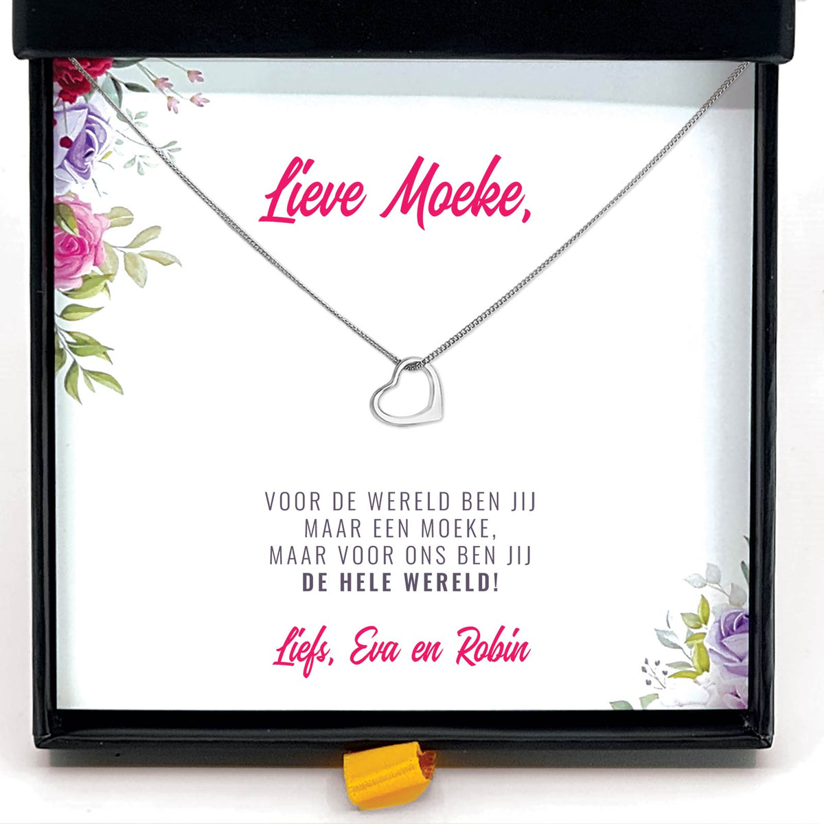 Voor De Wereld Maar Een Moeke Ketting - Bella Mia