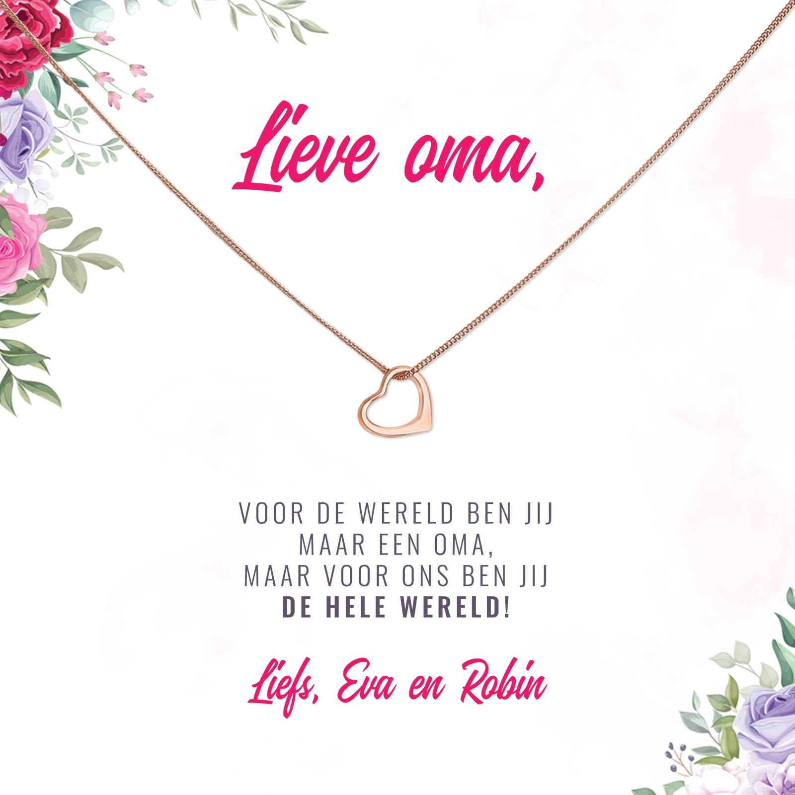Voor De Wereld Maar Een Oma Ketting - Bella Mia