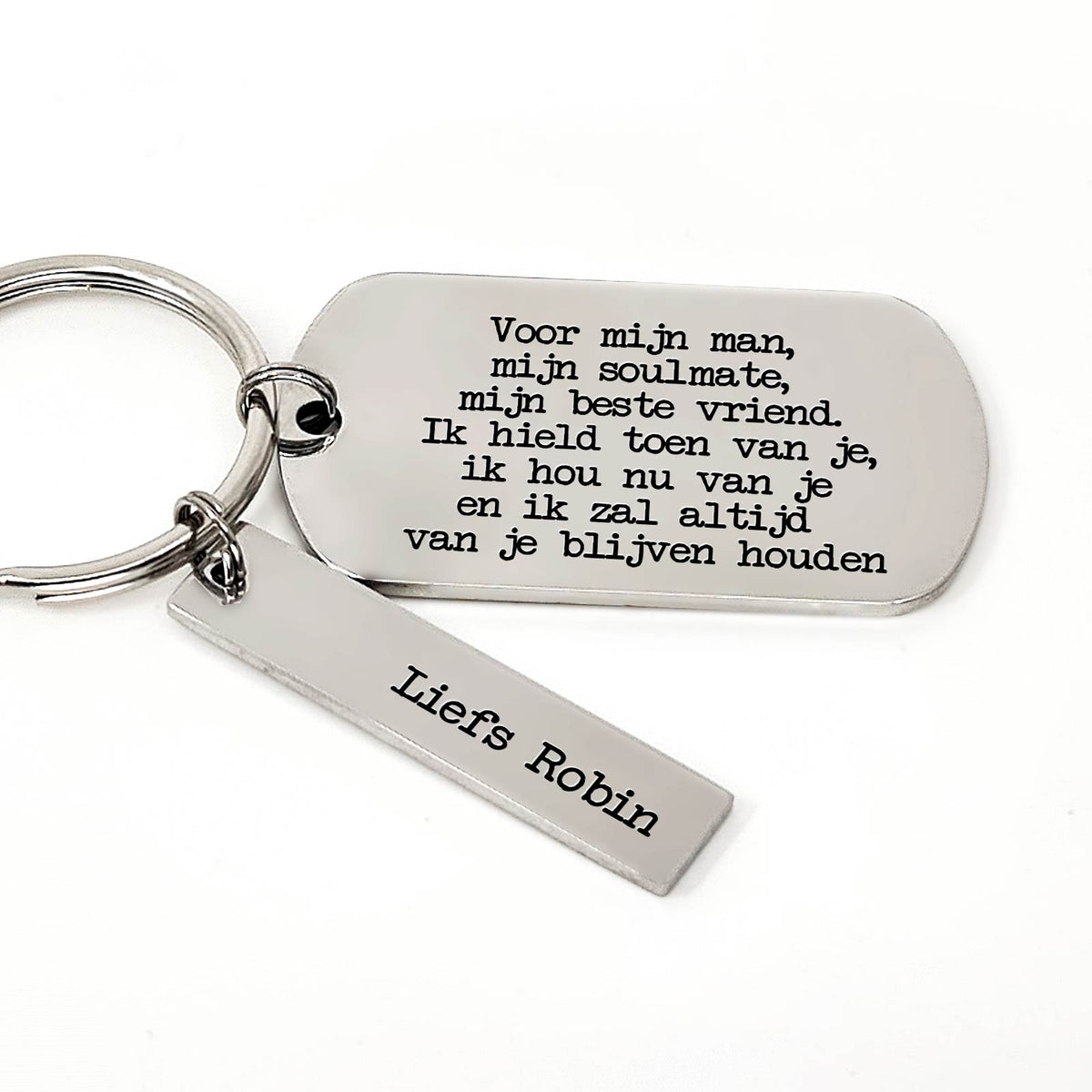 Voor Mijn Man, Voor Mijn Soulmate, Voor Mijn Beste Vriend. Sleutelhanger - Bella Mia