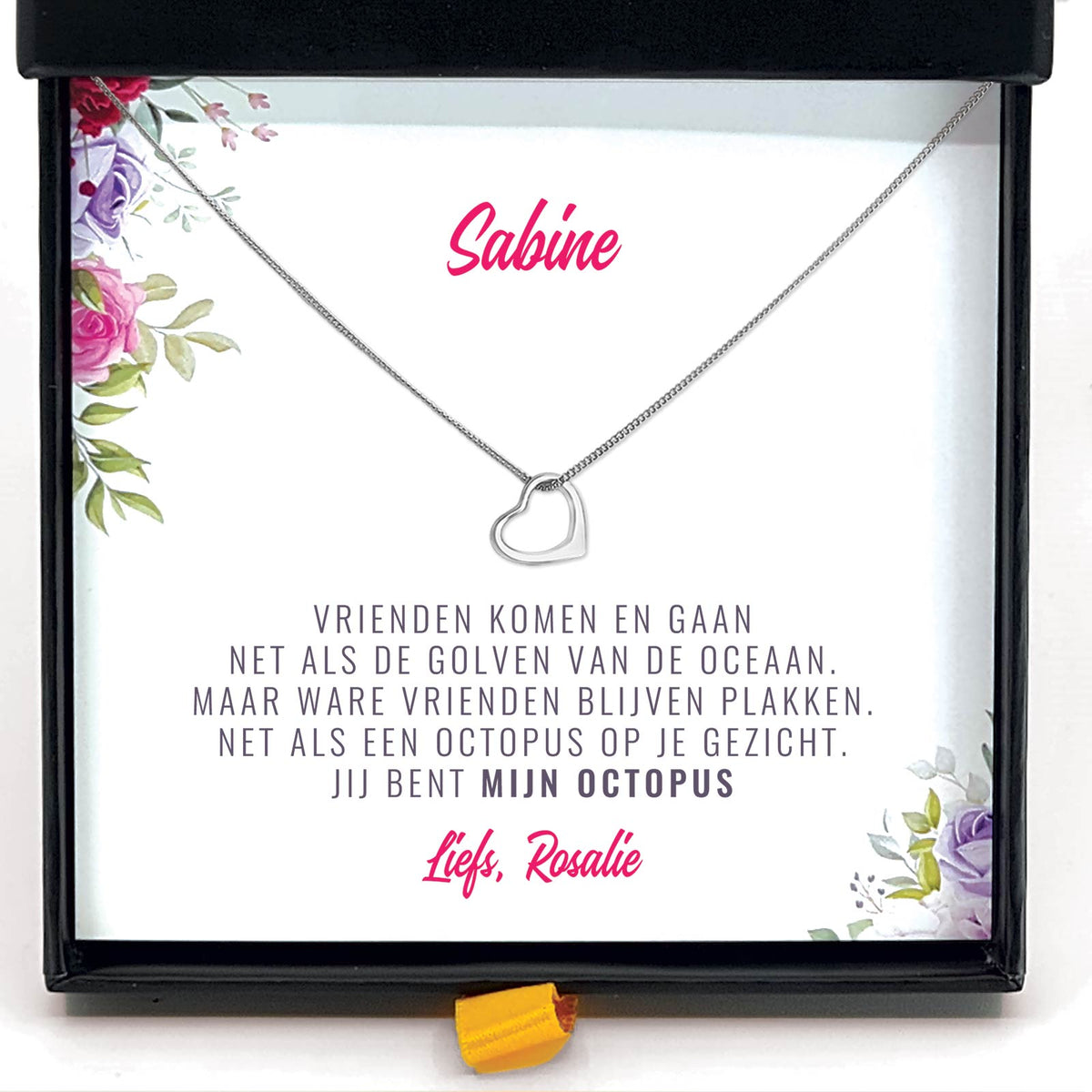 Vriendschap - Jij Bent Mijn Octopus Ketting - Bella Mia