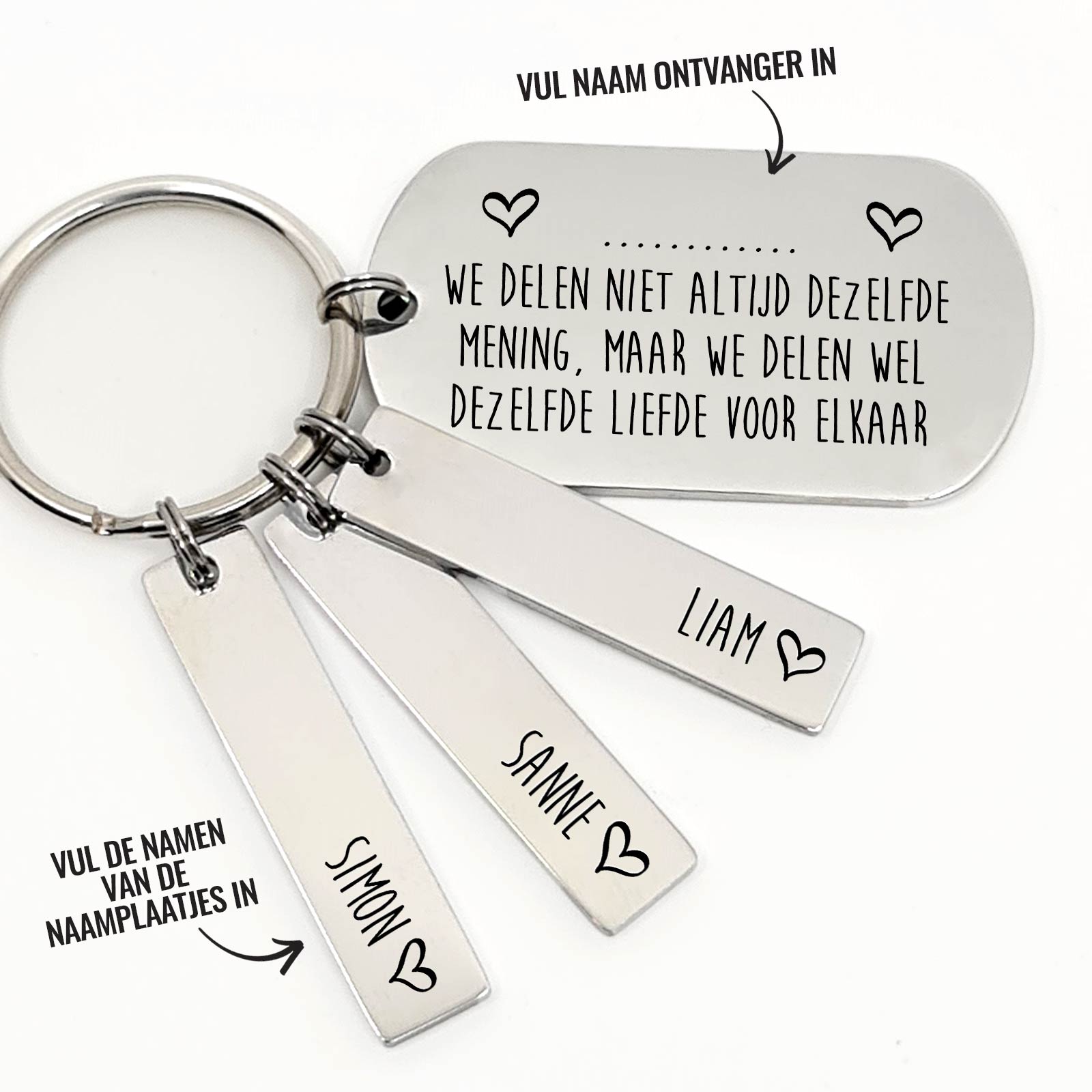 We Delen Niet Altijd De Zelfde Mening.. Sleutelhanger - Bella Mia